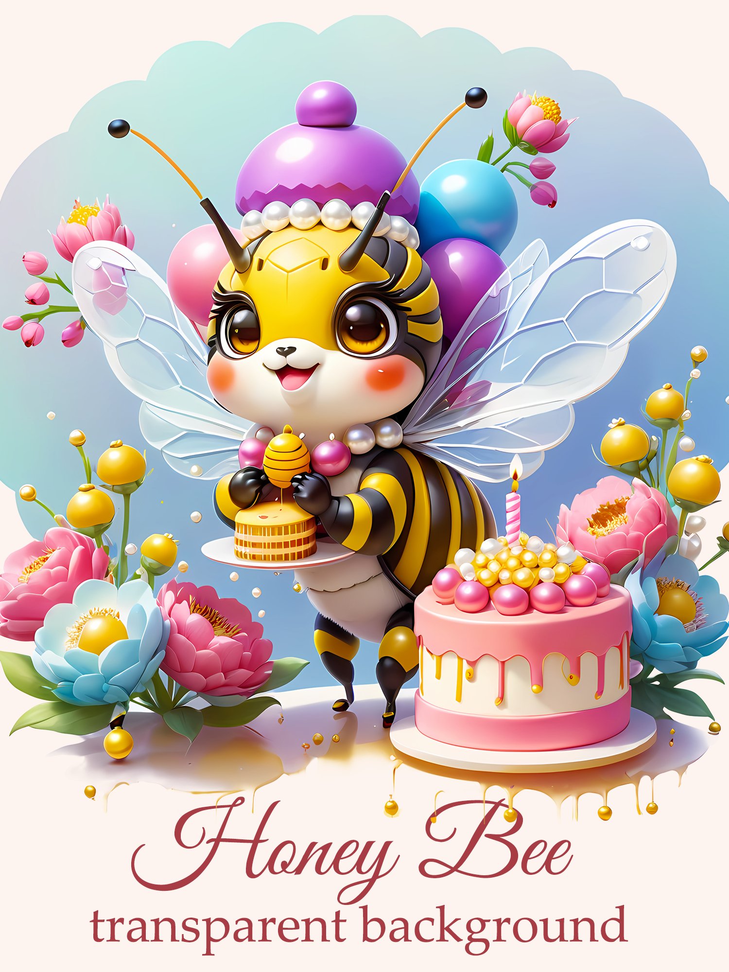 Bumble Honey Bee Clipart, Cute Cartoon, Baby Shower, Png