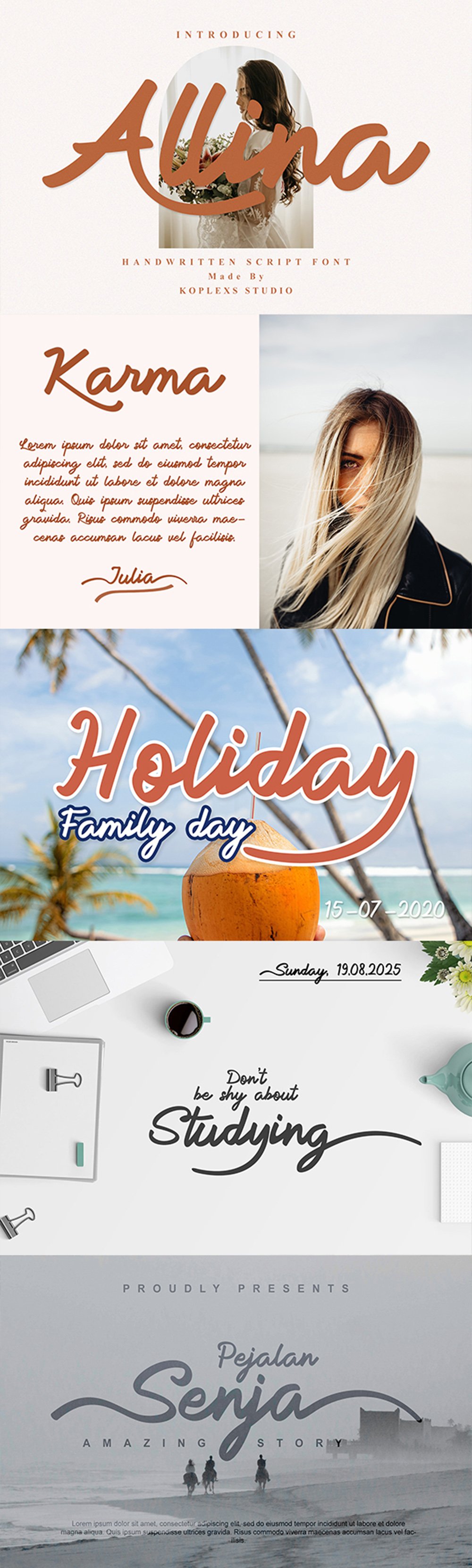 Allina - Handwritten Script Font