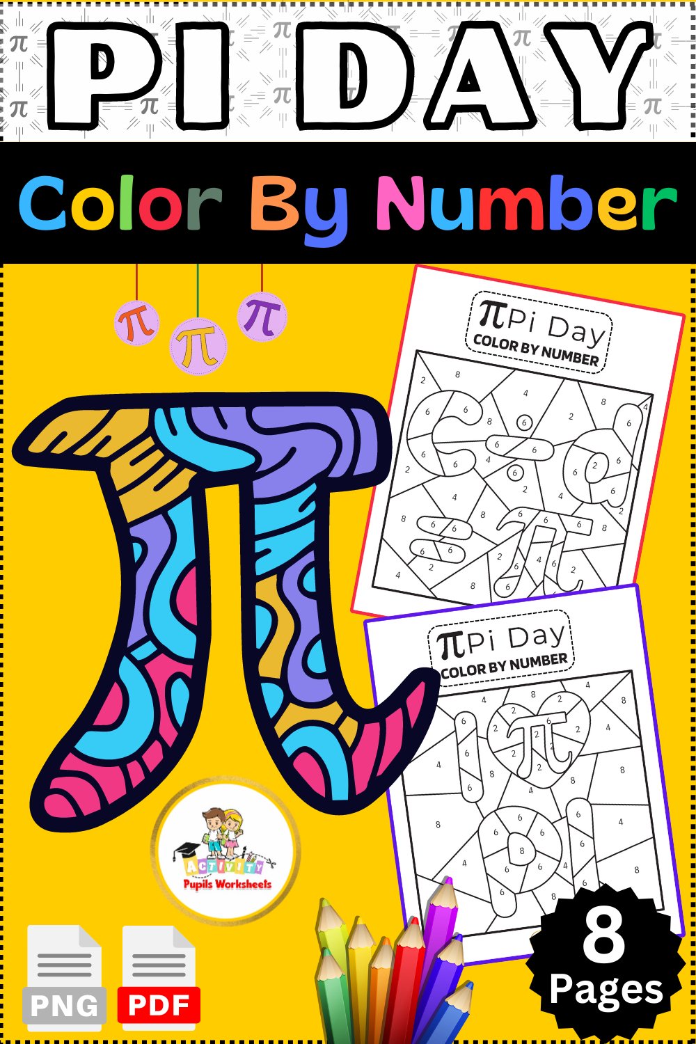 Pi Day Color by Number