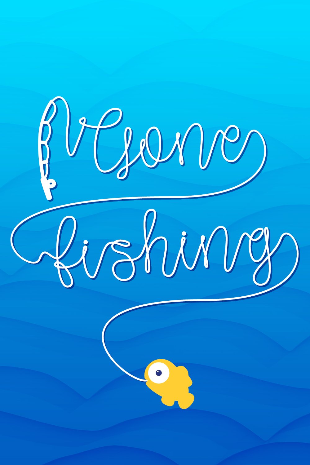 Gone Fishing Font a fishing line font