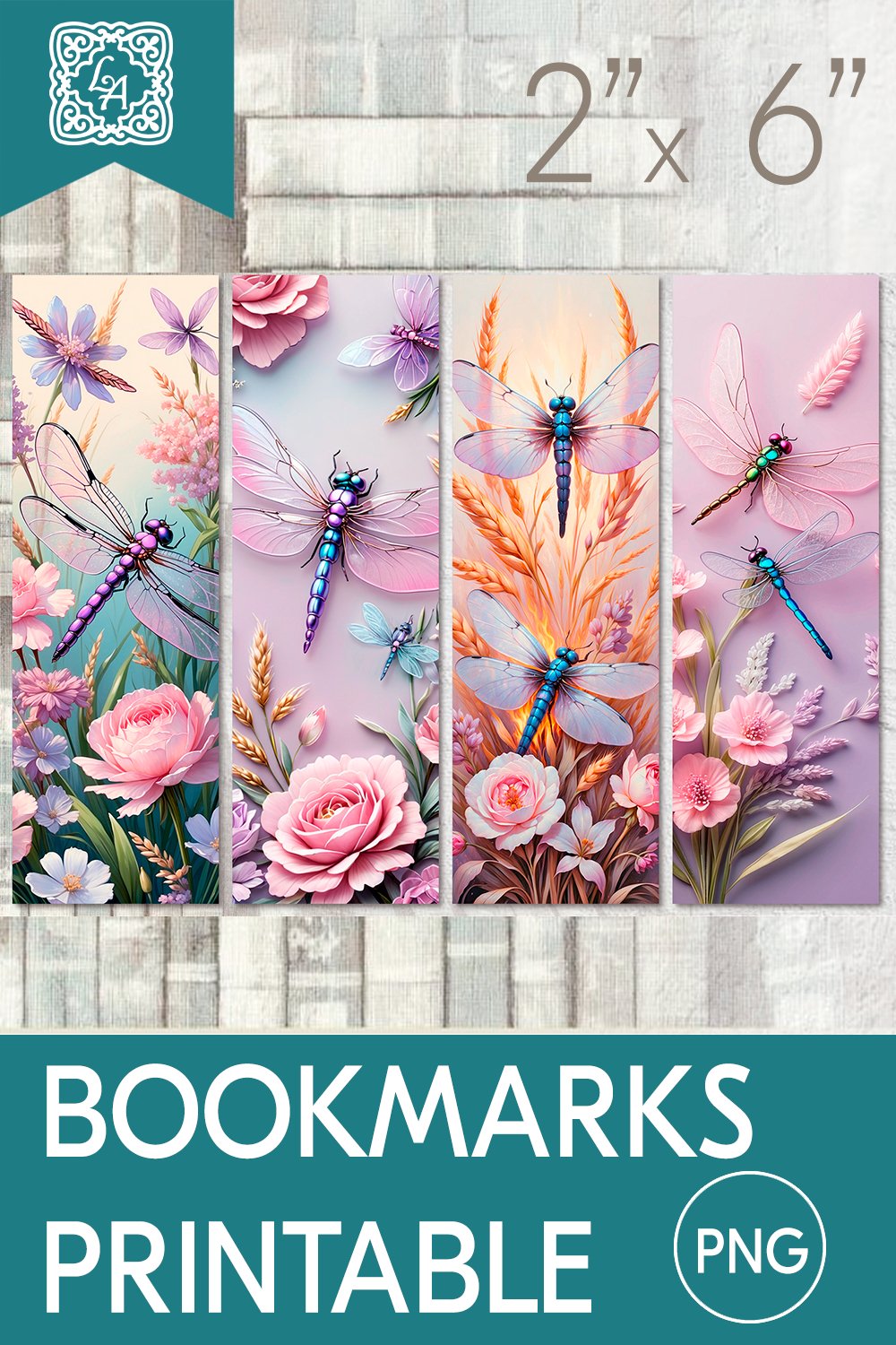Dragonfly Printable Bookmark