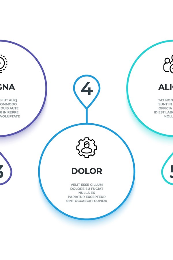 Line flow infographic. 7 steps work process (1169356)