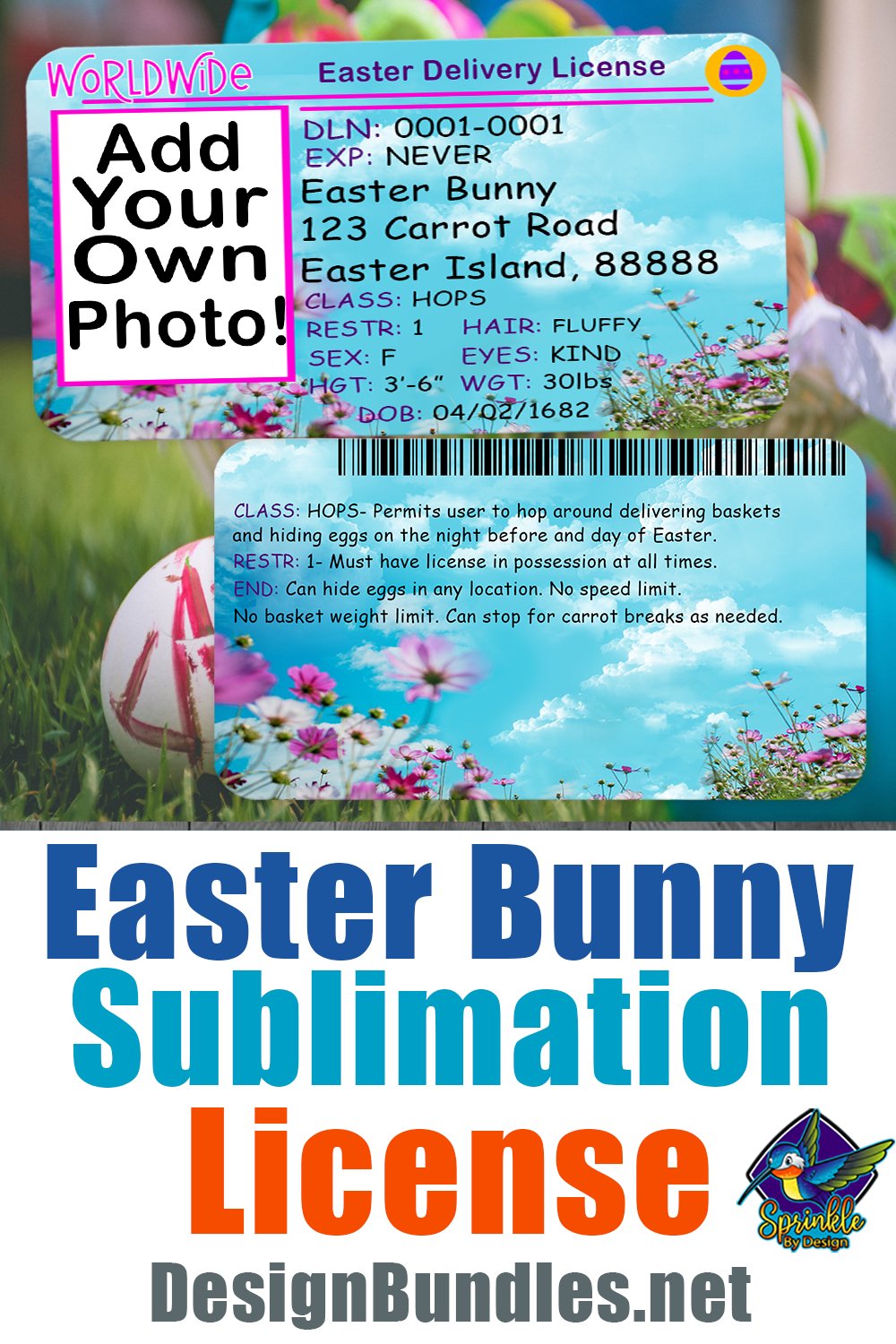 Easter Bunny License for Sublimation