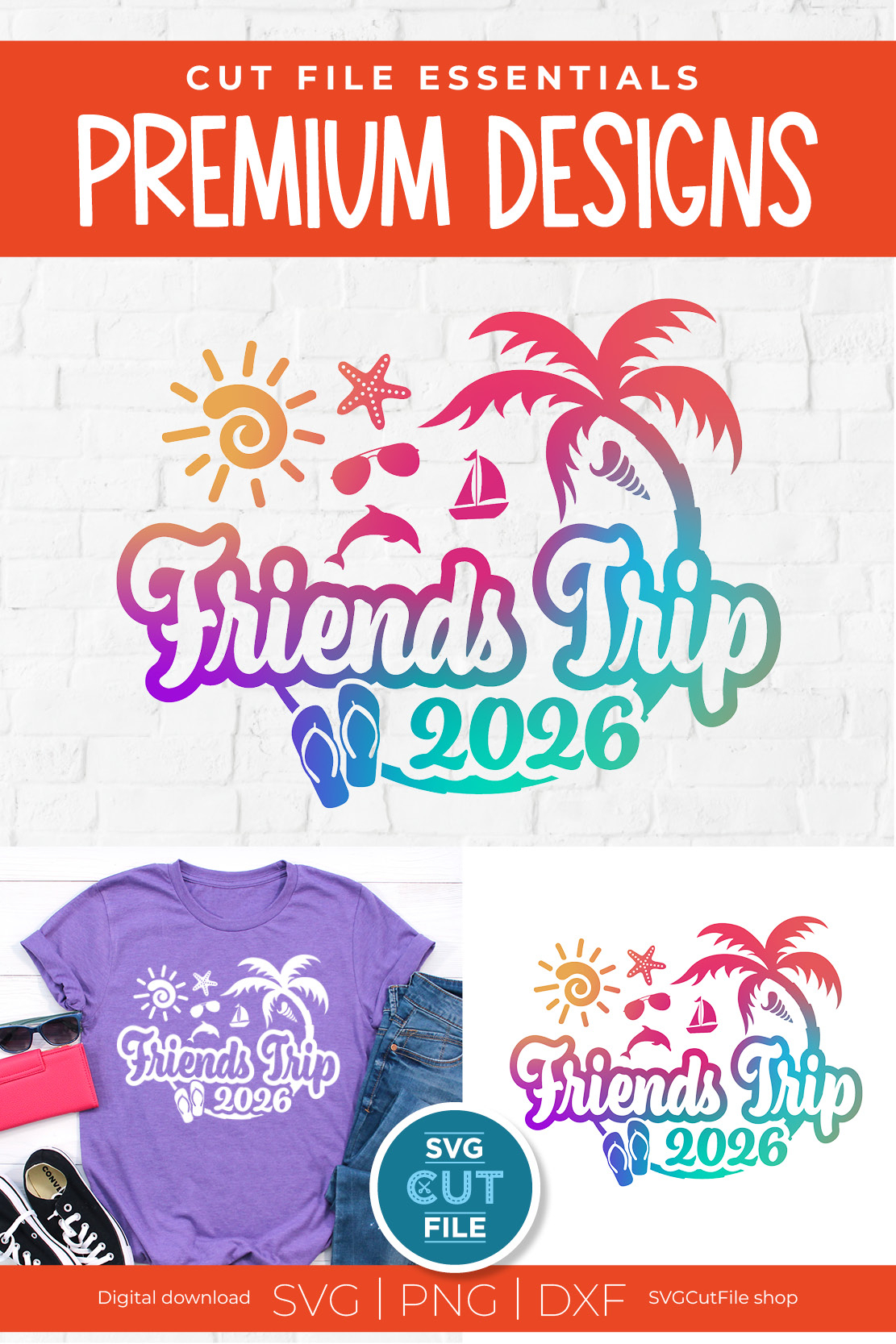 2026 Friends Trip Svg Great For A Besties Vacation Or Trip 
