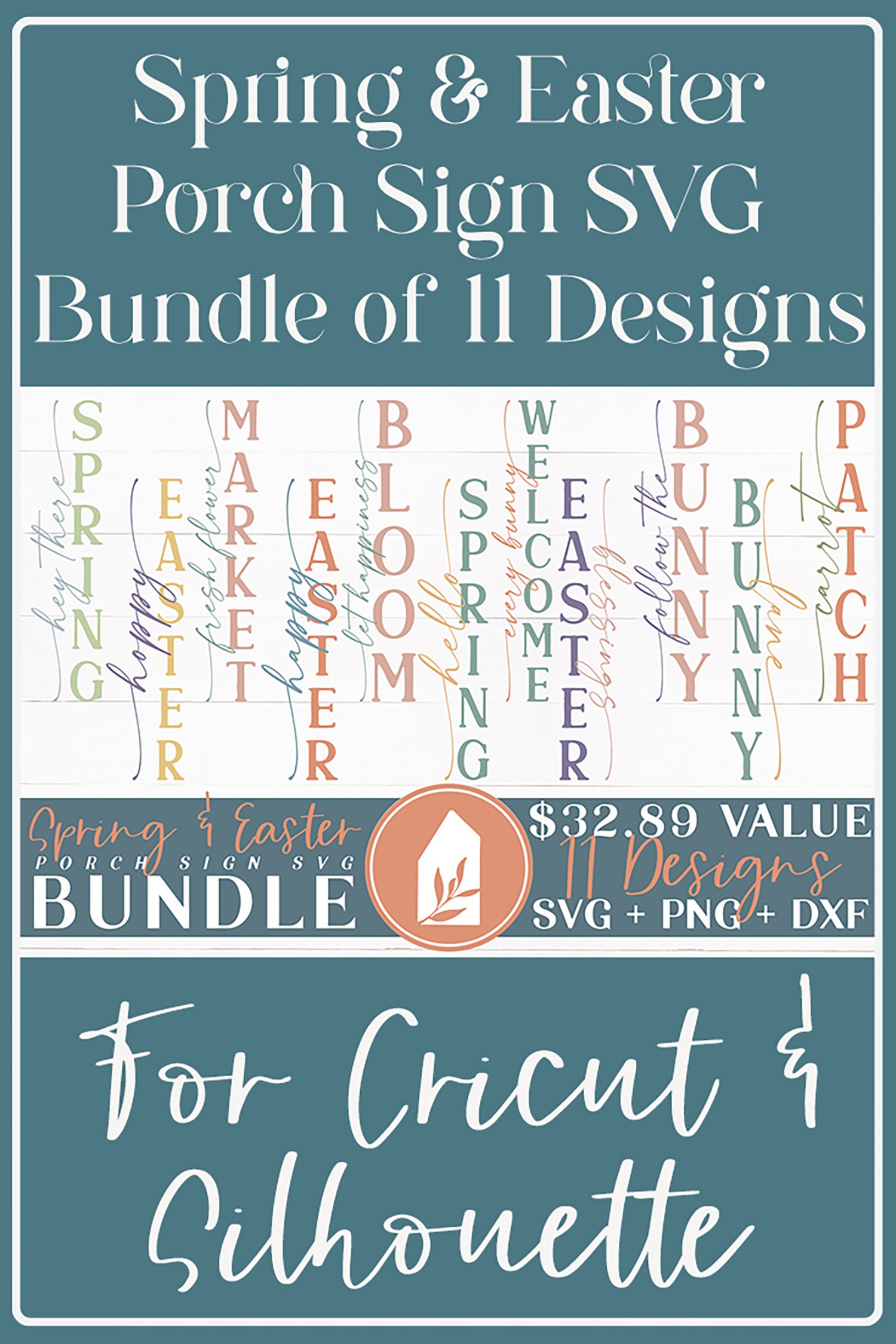 Spring & Easter Porch Signs SVG Bundle