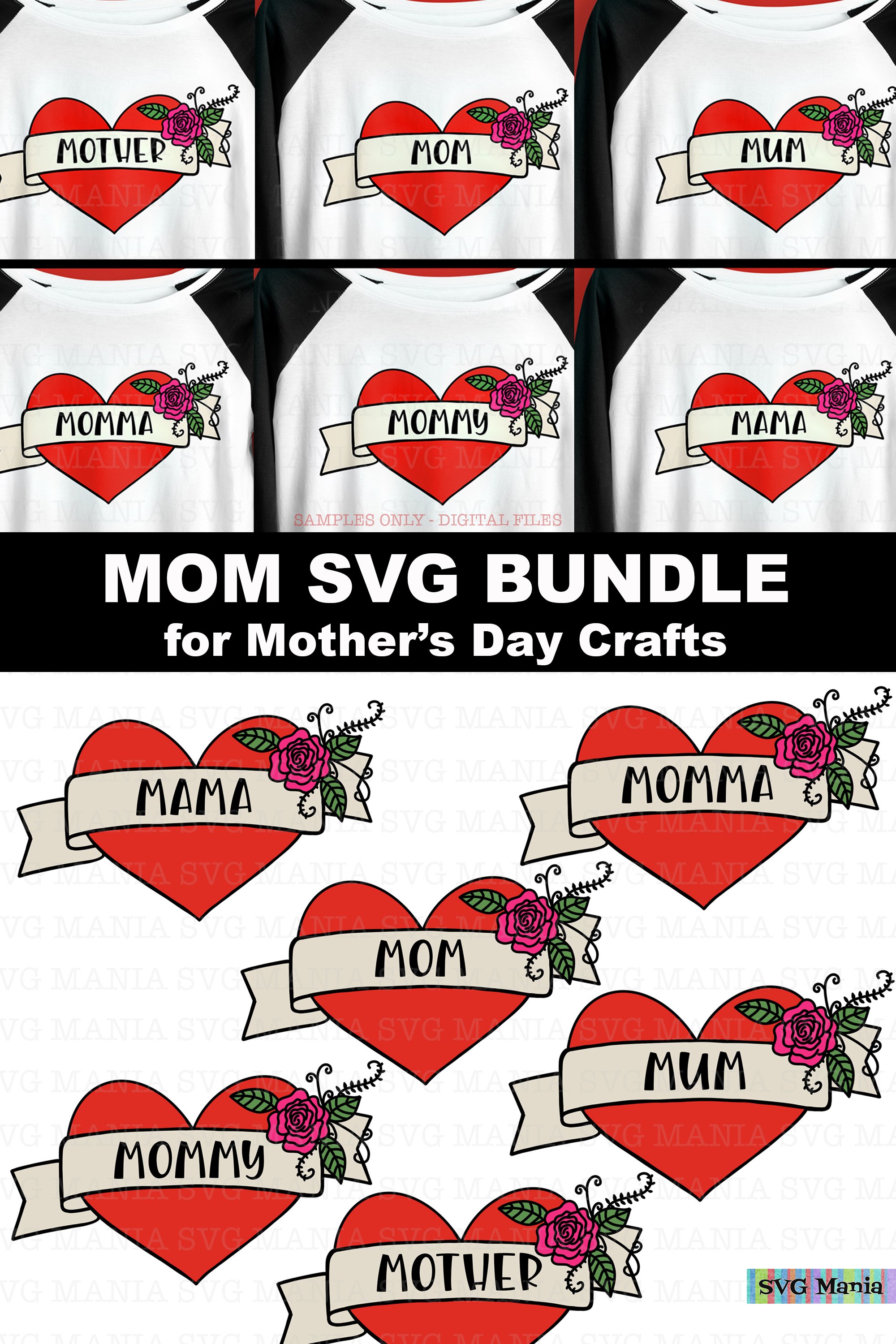 Download Mother S Day Svg Bundle Mom Svg Bundle Mom Heart Tattoo 1279865 Cut Files Design Bundles