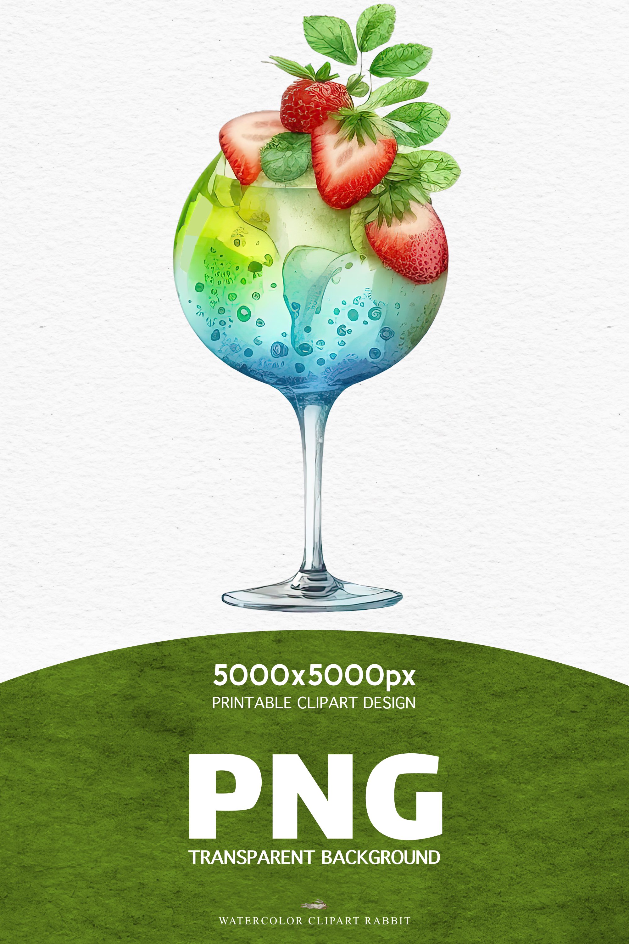 Cold Summer Cocktails Drinks Lemon Berries Clipart PNG image