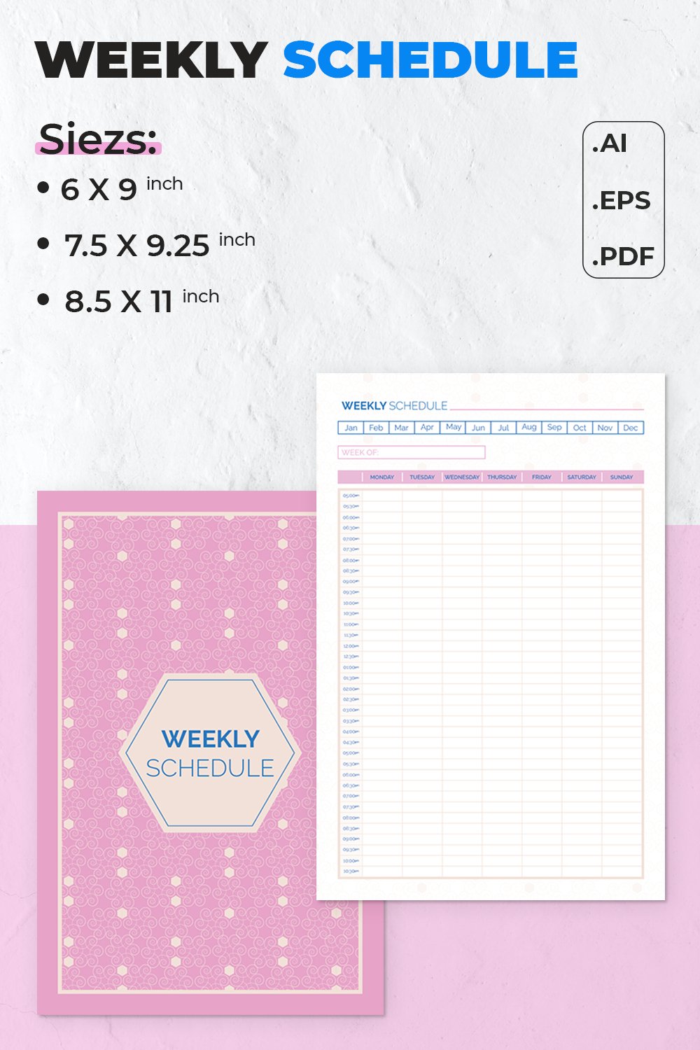 Weekly Schedule | Planner Template
