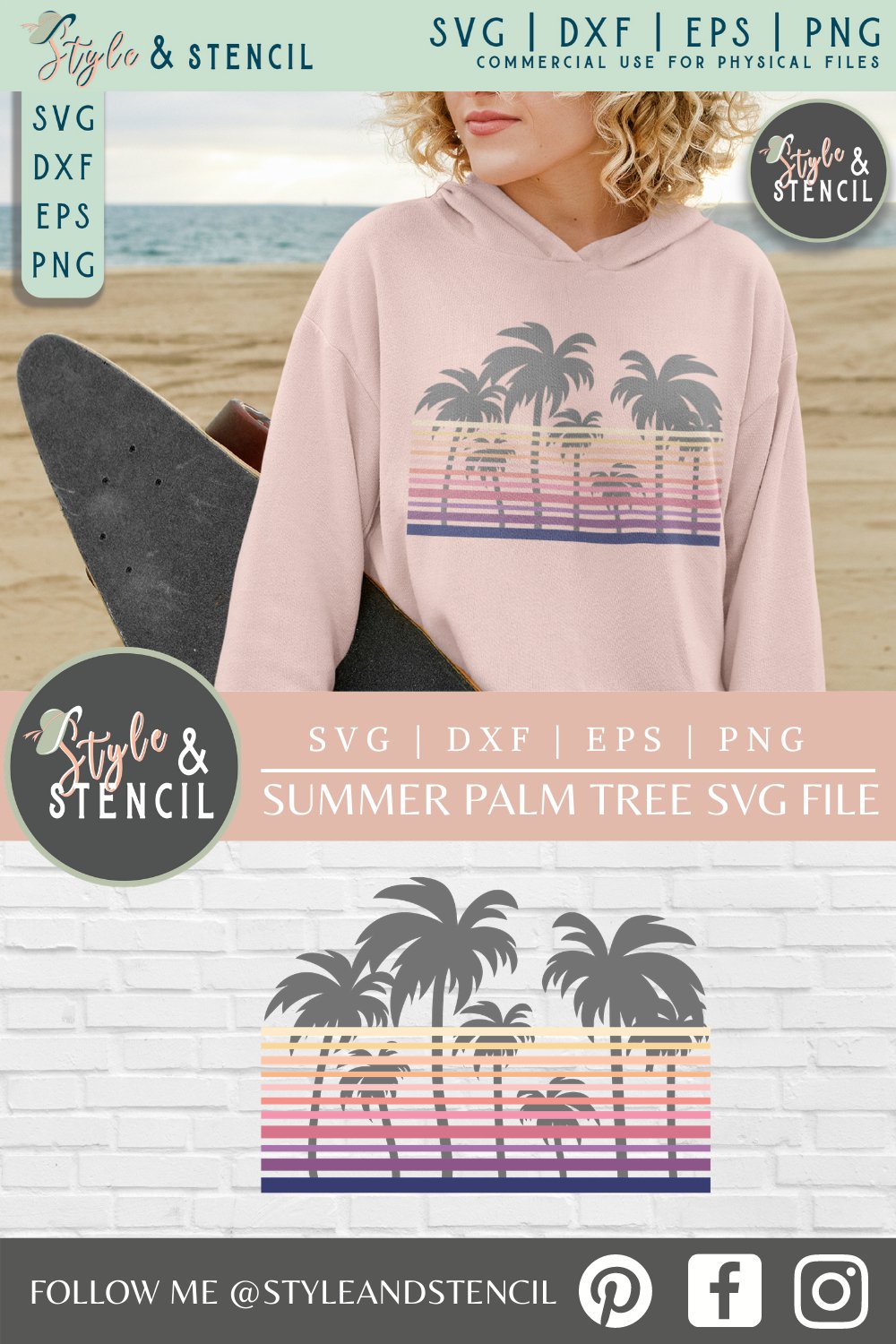 Summer Design | Summer SVG | Palm Tree