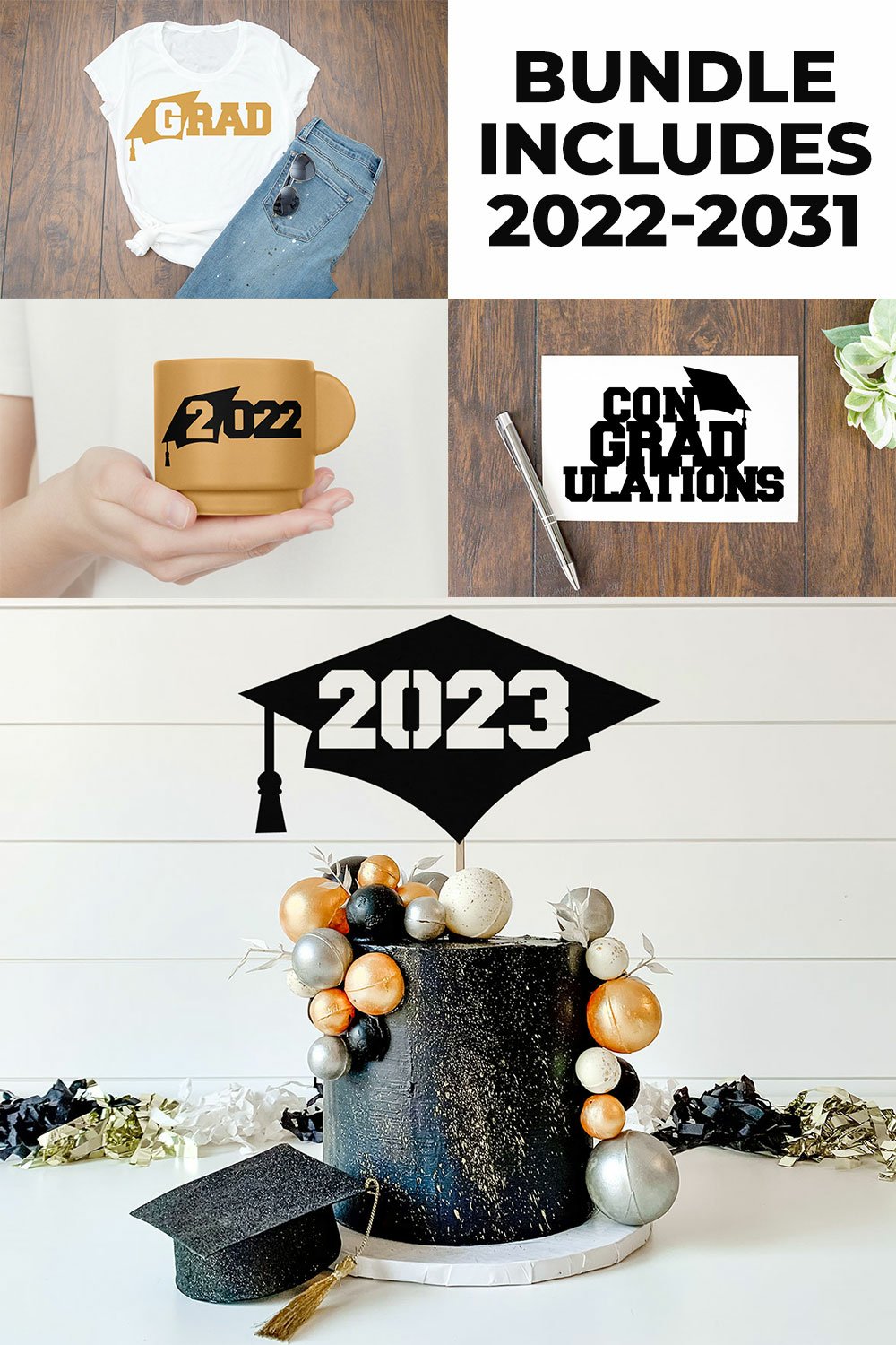 Graduation Cap SVG Bundle