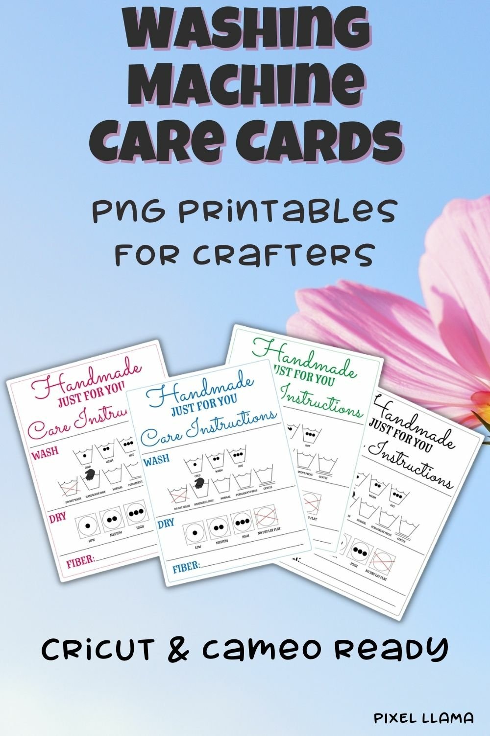 Washing Machine Care Card Printable