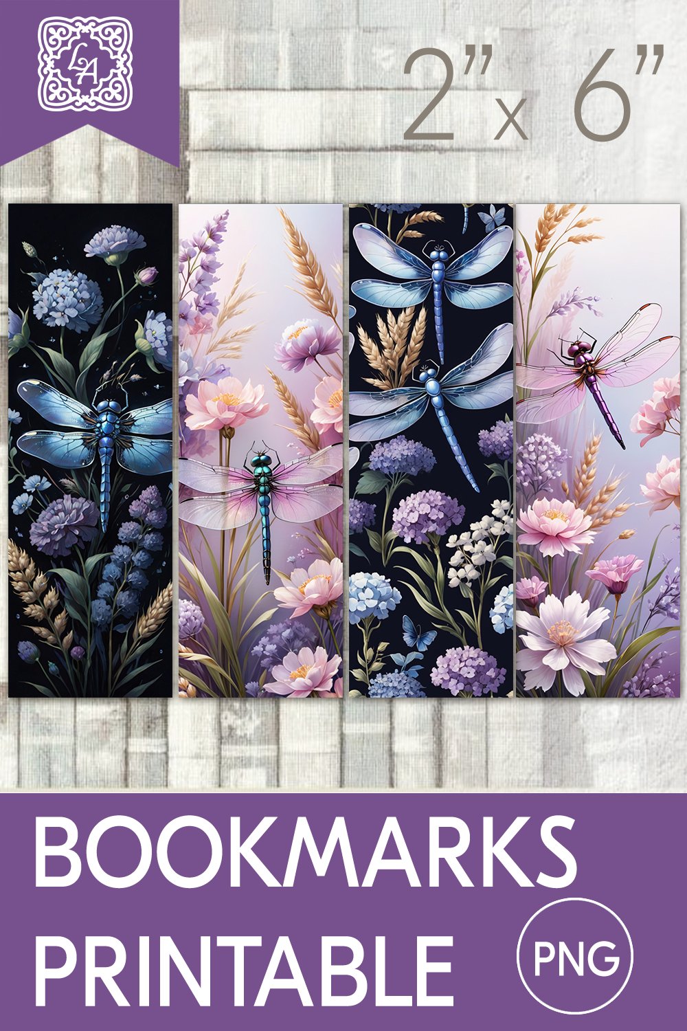 Dragonfly Printable Bookmark