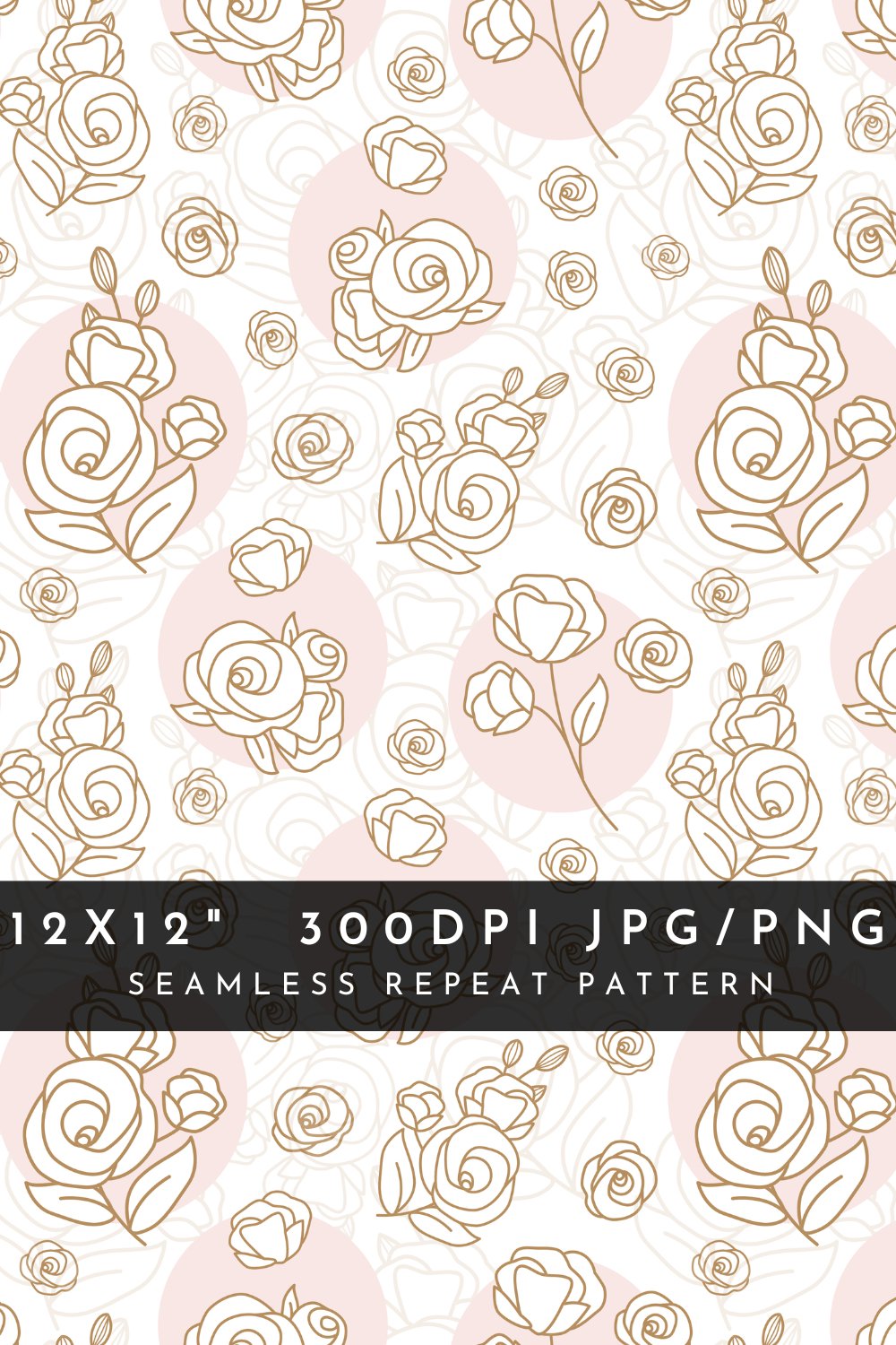 Floral and Flowers Seamless Pattern Roses Vintage