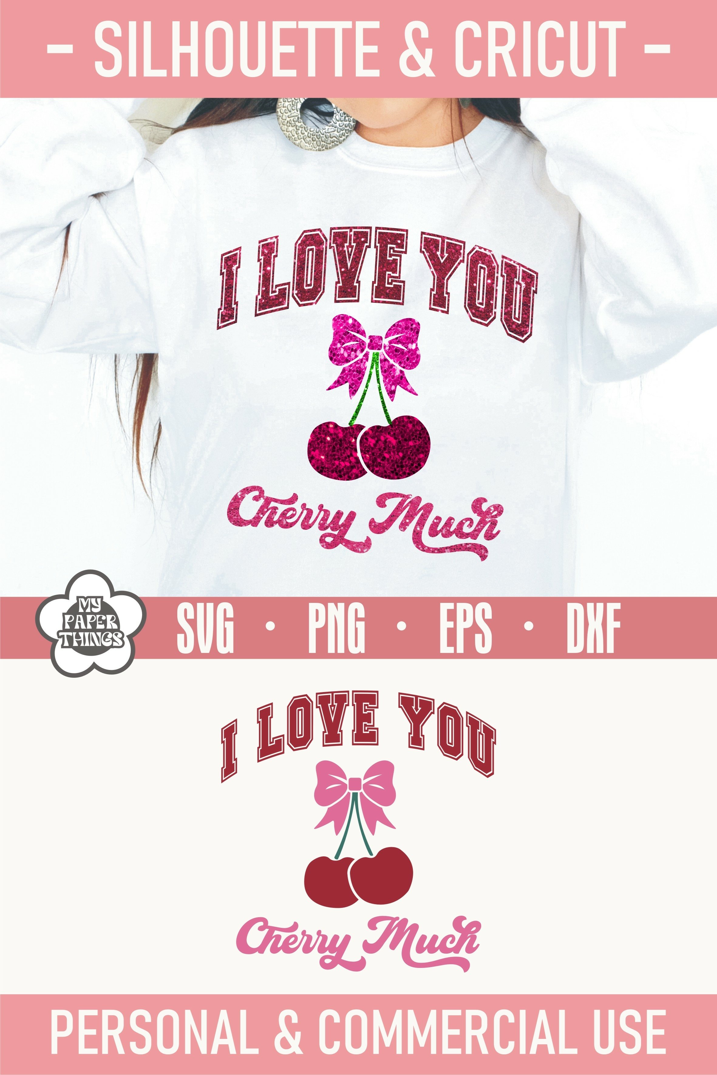 I love You Cherry Much Png Svg