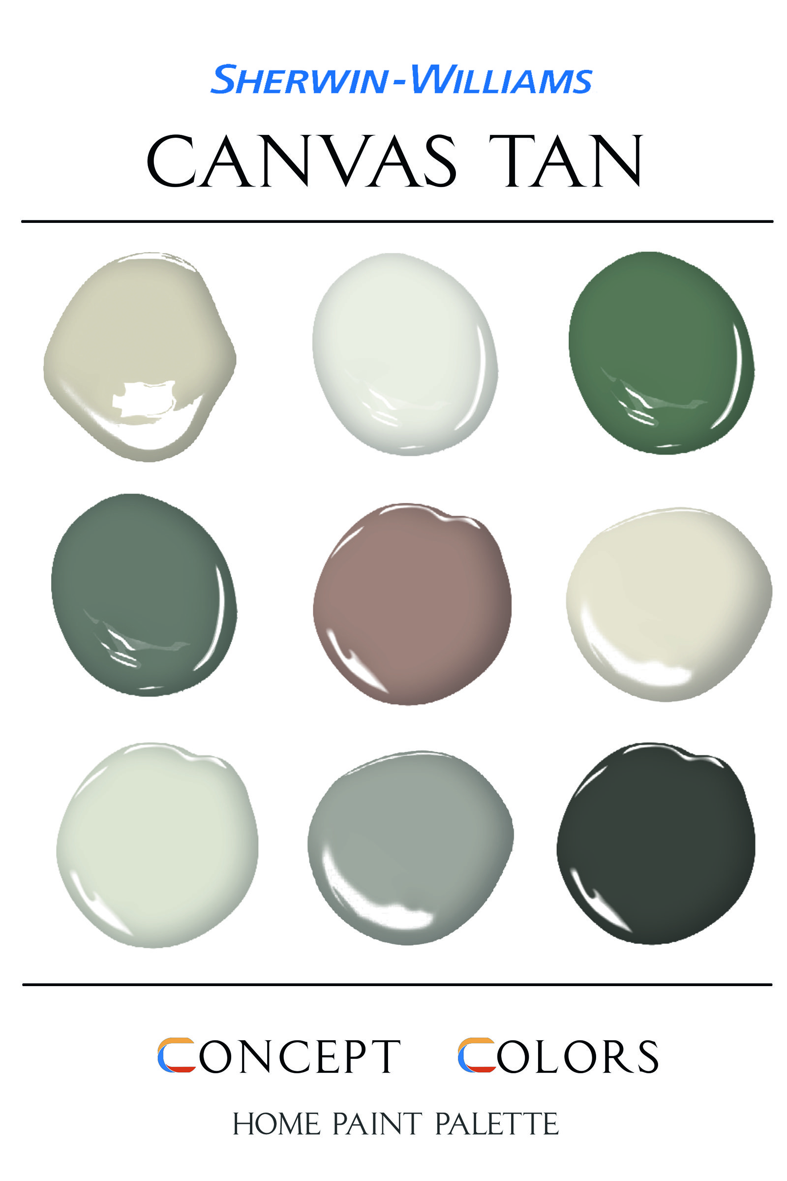 Sherwin Williams Canvas Tan Color Scheme, Sw 7531 Canvas Tan