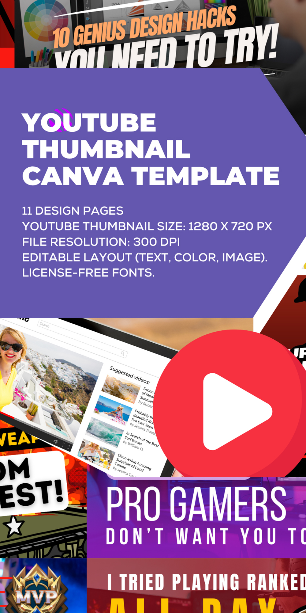 Youtube Thumbnail - Canva Template