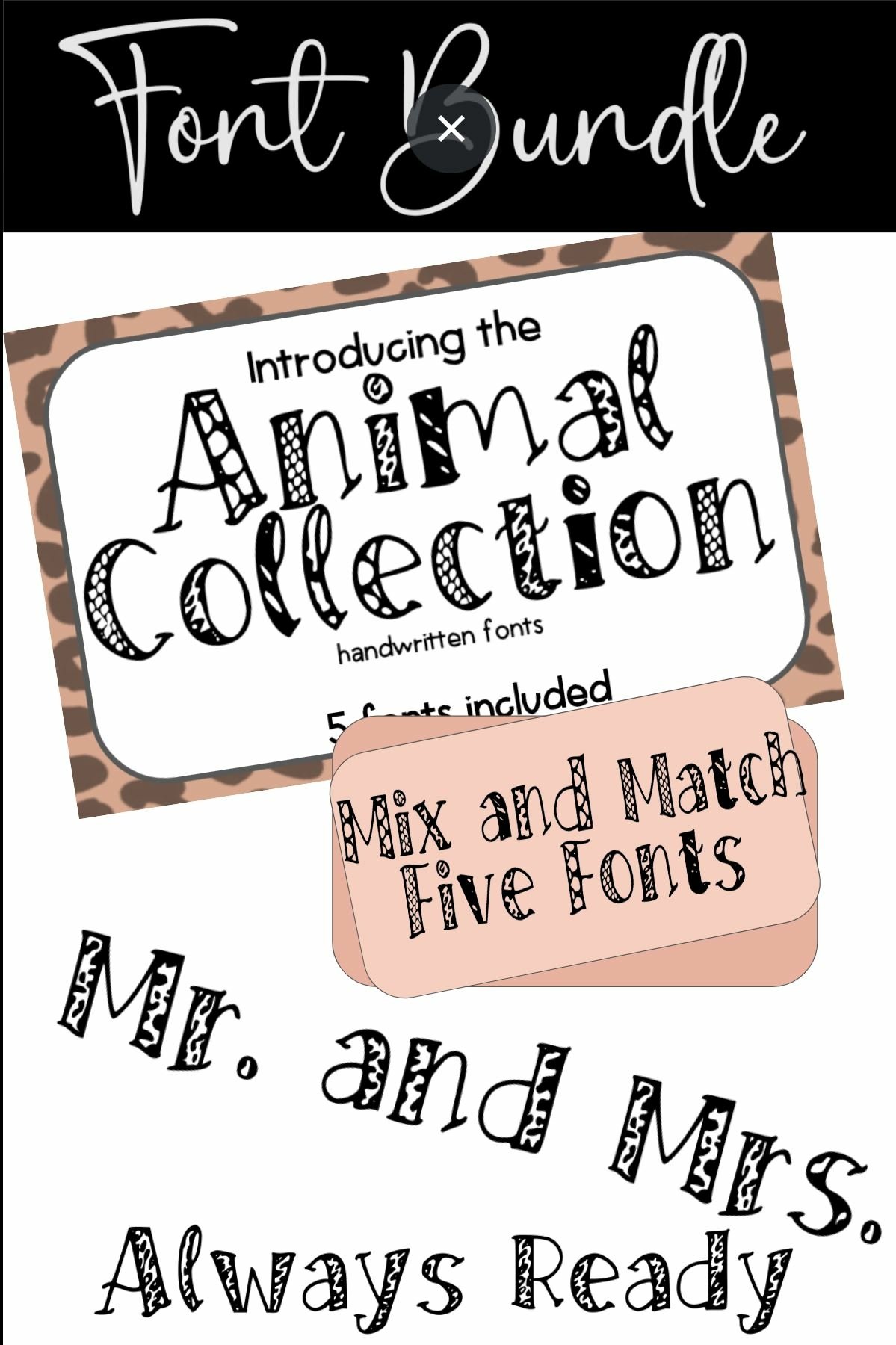 Animal Font Bundle