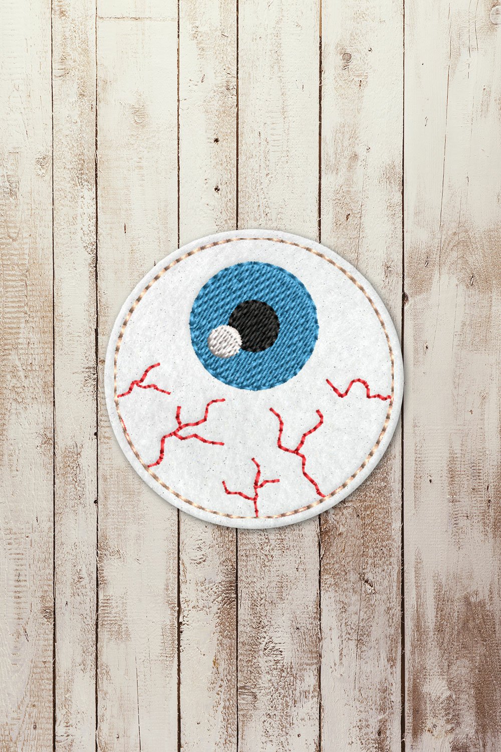 Realistic Eyeball Feltie Applique Embroidery File