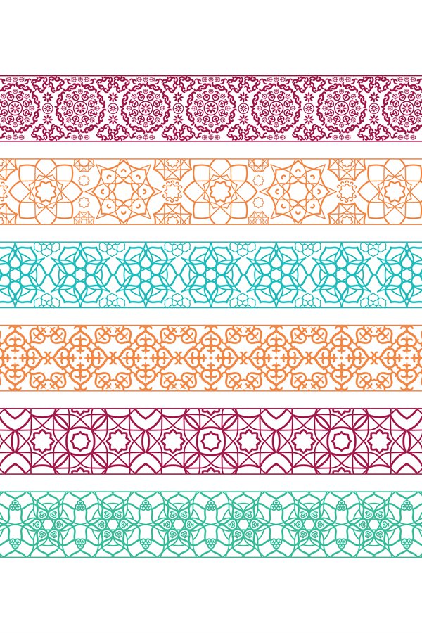 Borders with arabic pattern