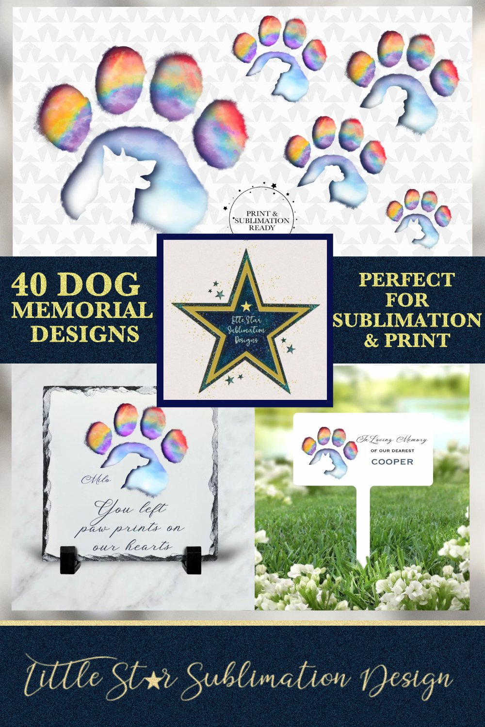 Dog Rainbow Memorial Bundle