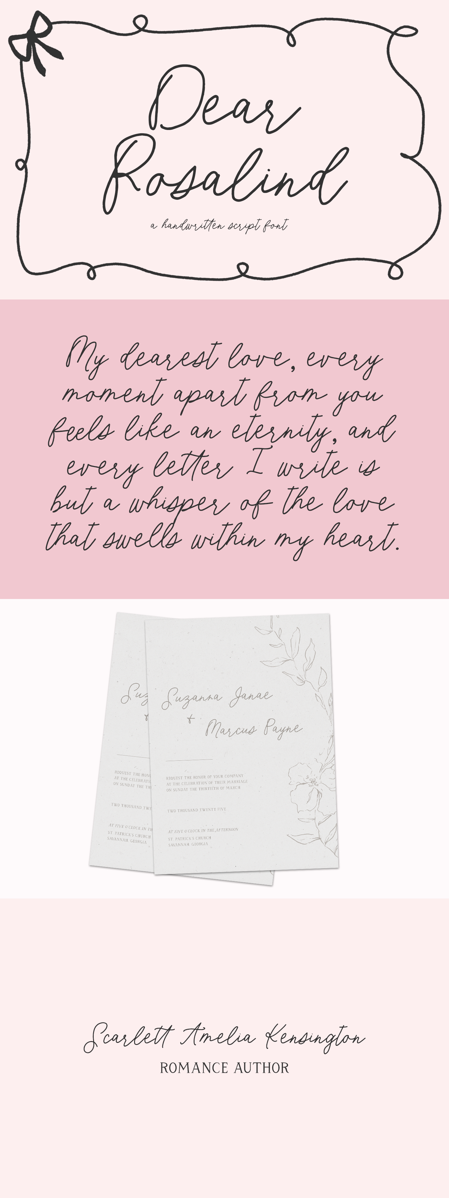 Dear Rosalind Script