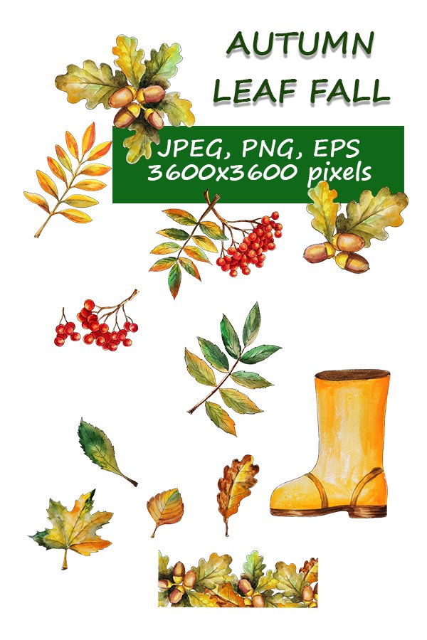 Autumn leaf fall printable stickers