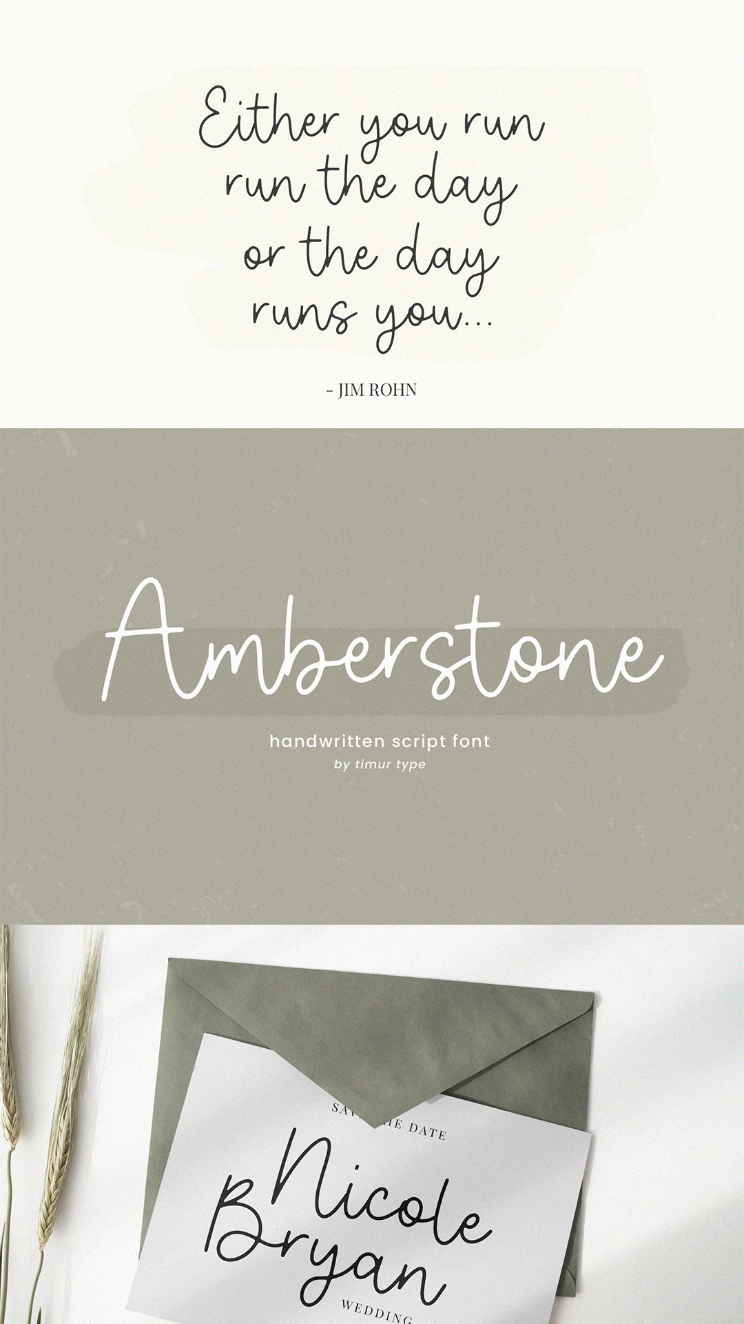 Amberstone - A Handwritten Script font