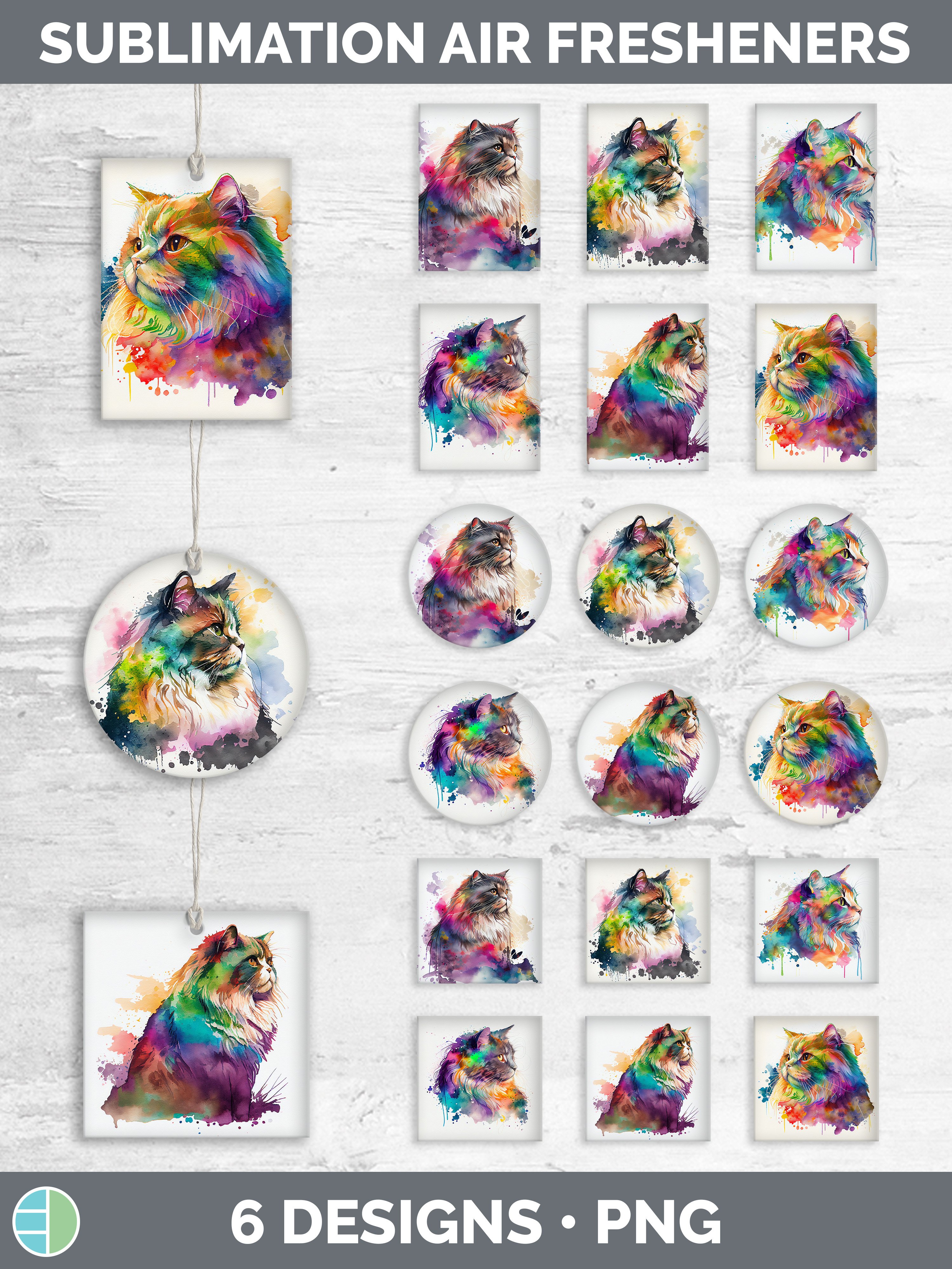 rainbow-maine-coon-cat-air-freshener-sublimation-designs-b