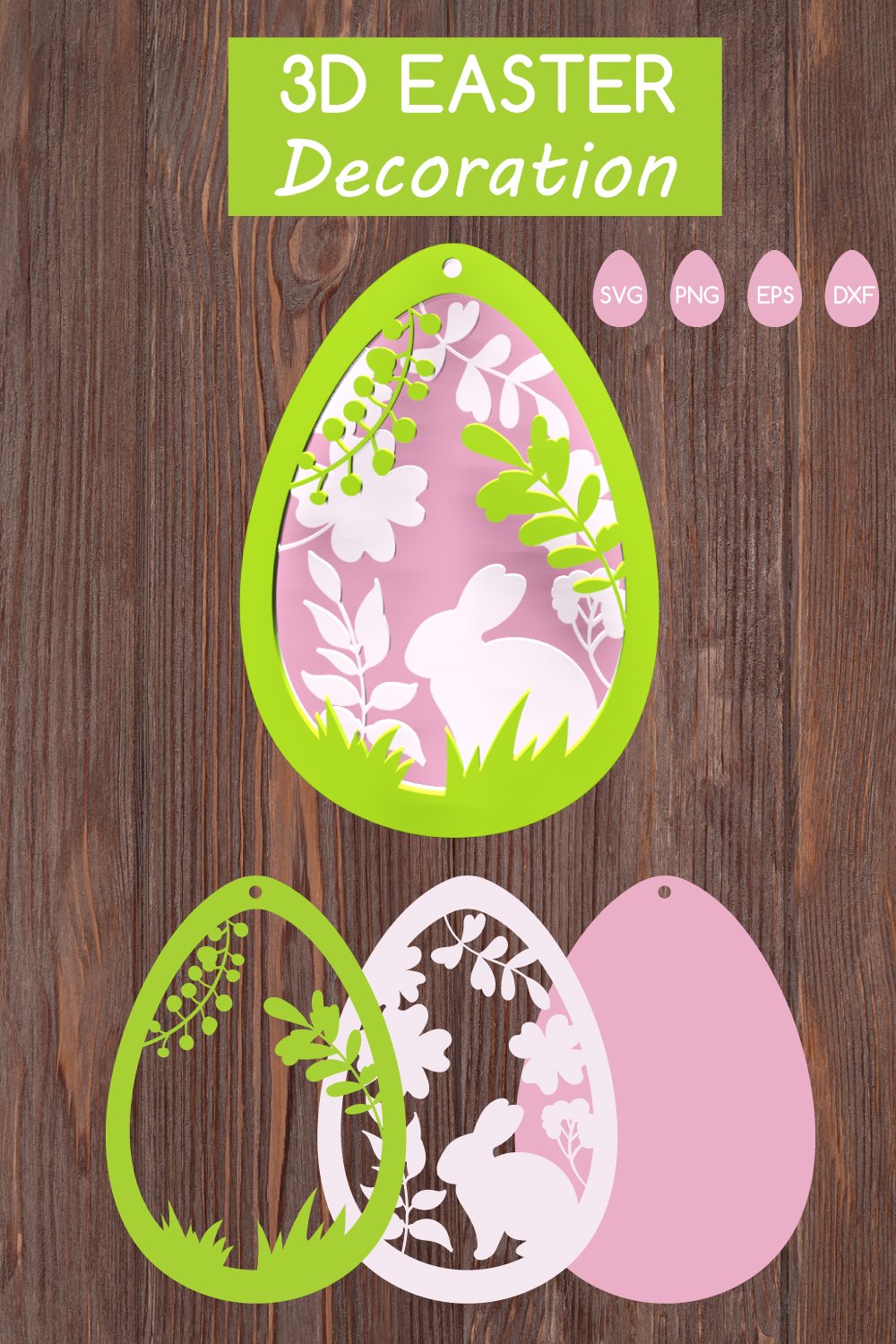 3D Easter Egg Svg | Easter Paper Cut | Layered svg | Easter