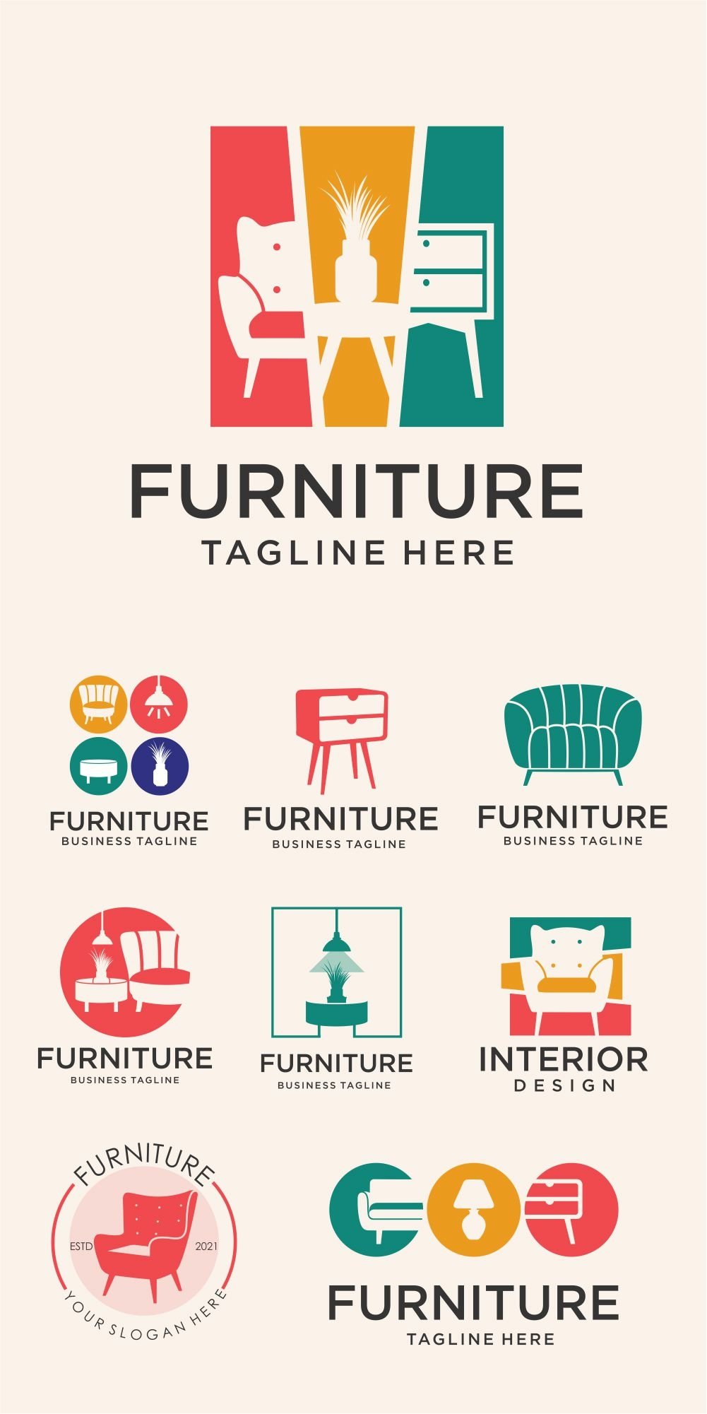 Furniture Logo Design Template (2085055)