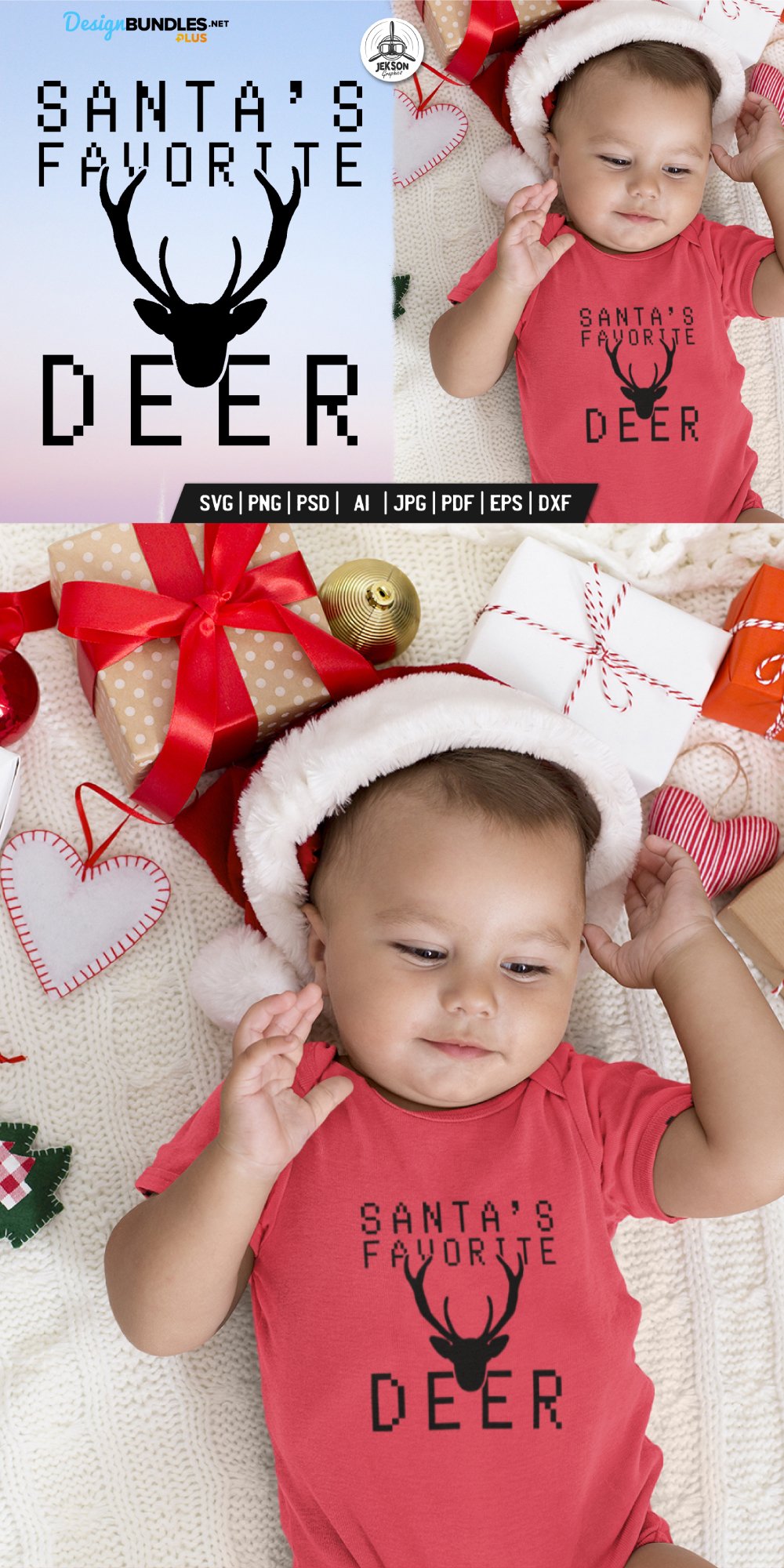 Christmas Silhouette SVG Design Santa Favorite Deer PNG christmas-silhouette-svg-design-santa-favorite-deer-png