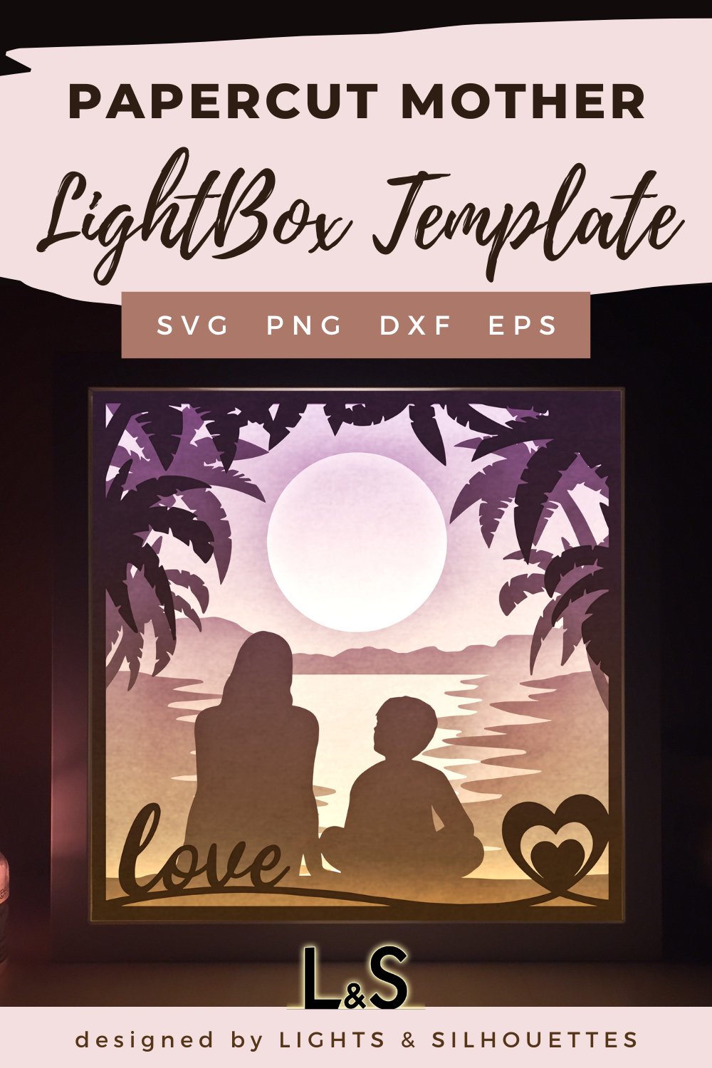 Mother's Day Shadow Box | 3D Layered Svg File