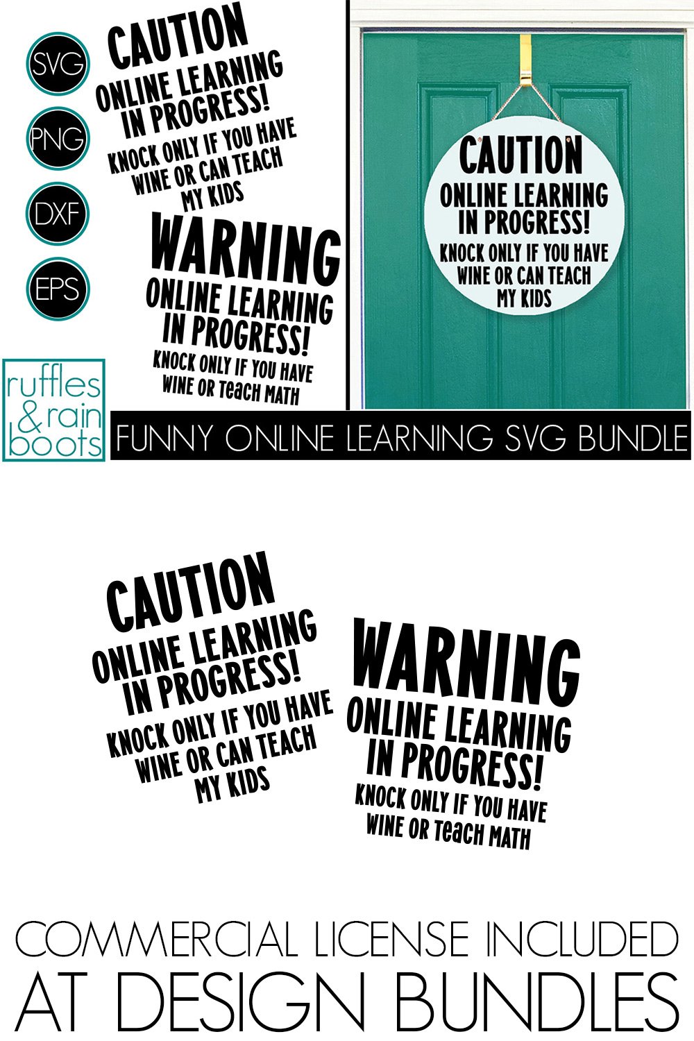 Fun Elearning Sign Funny Online Learning Learning Front Door Sign (845143)
