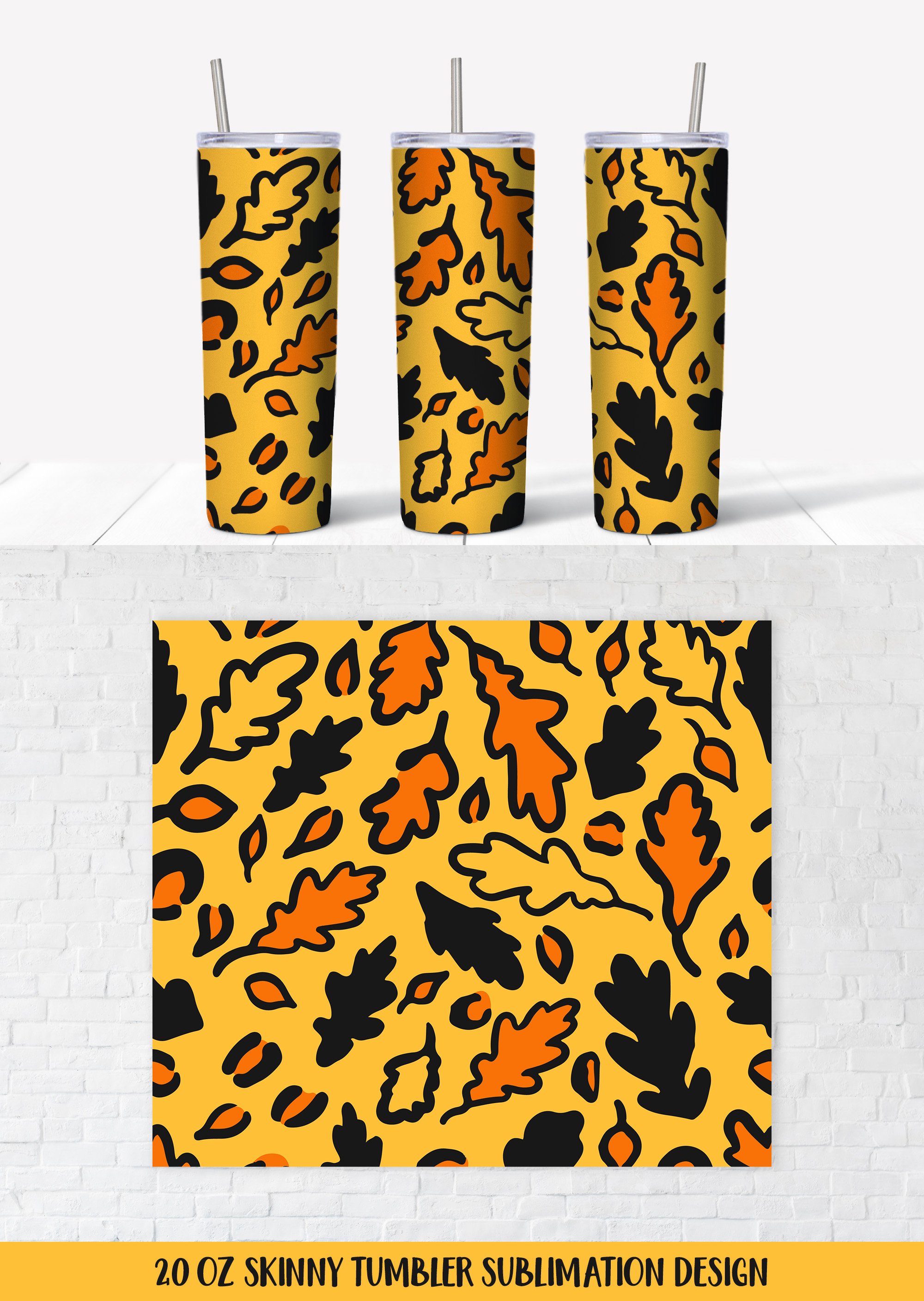 Oak Leaf Natural Print Wrap main image 1