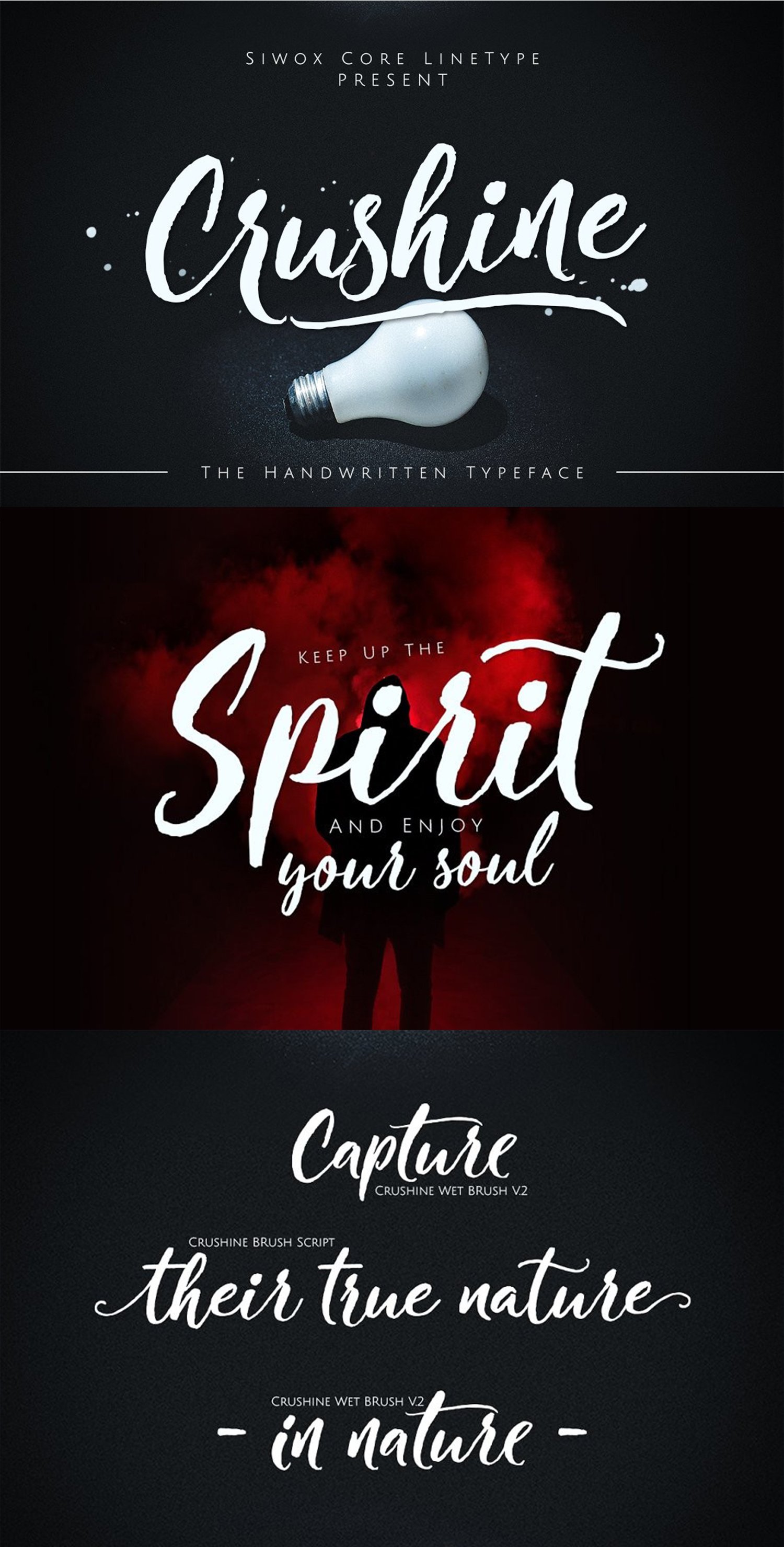 Fire Touch Interest Script Crushine Brush Script