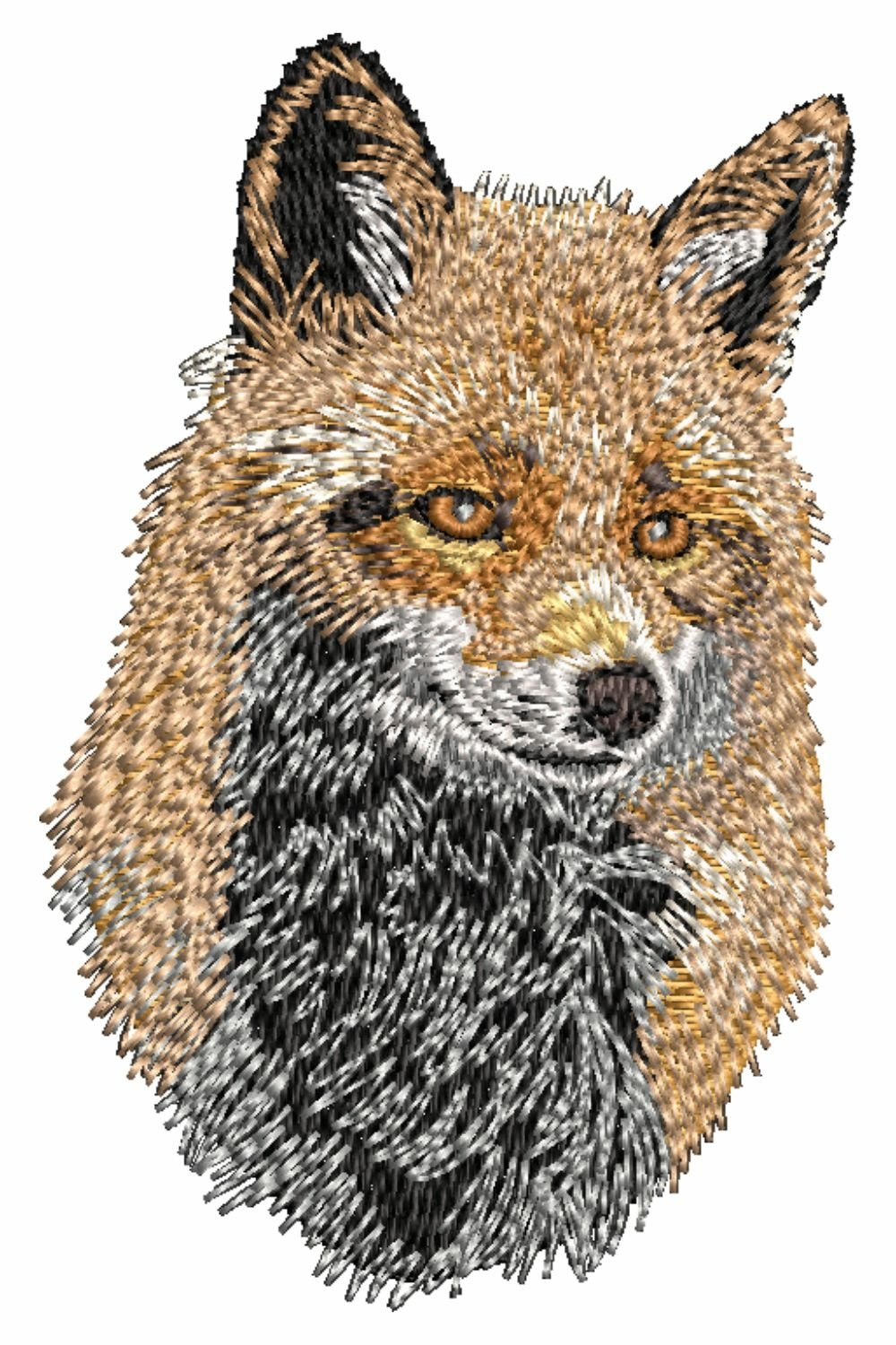 Fox machine embroidery file