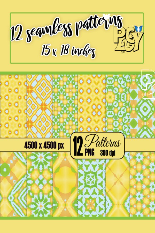 12 Summer All Over Seamless Patterns
