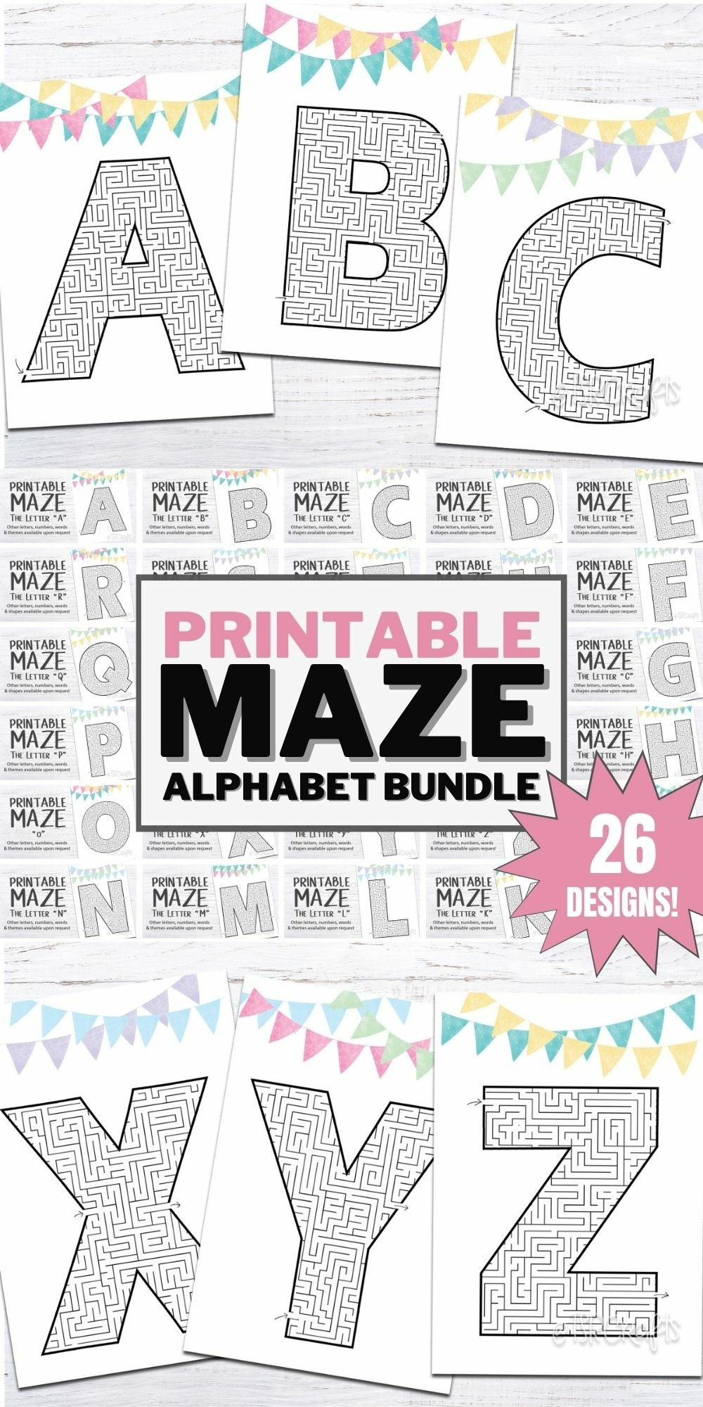 Printable Maze: Letter Z Maze Activity Page for Kids