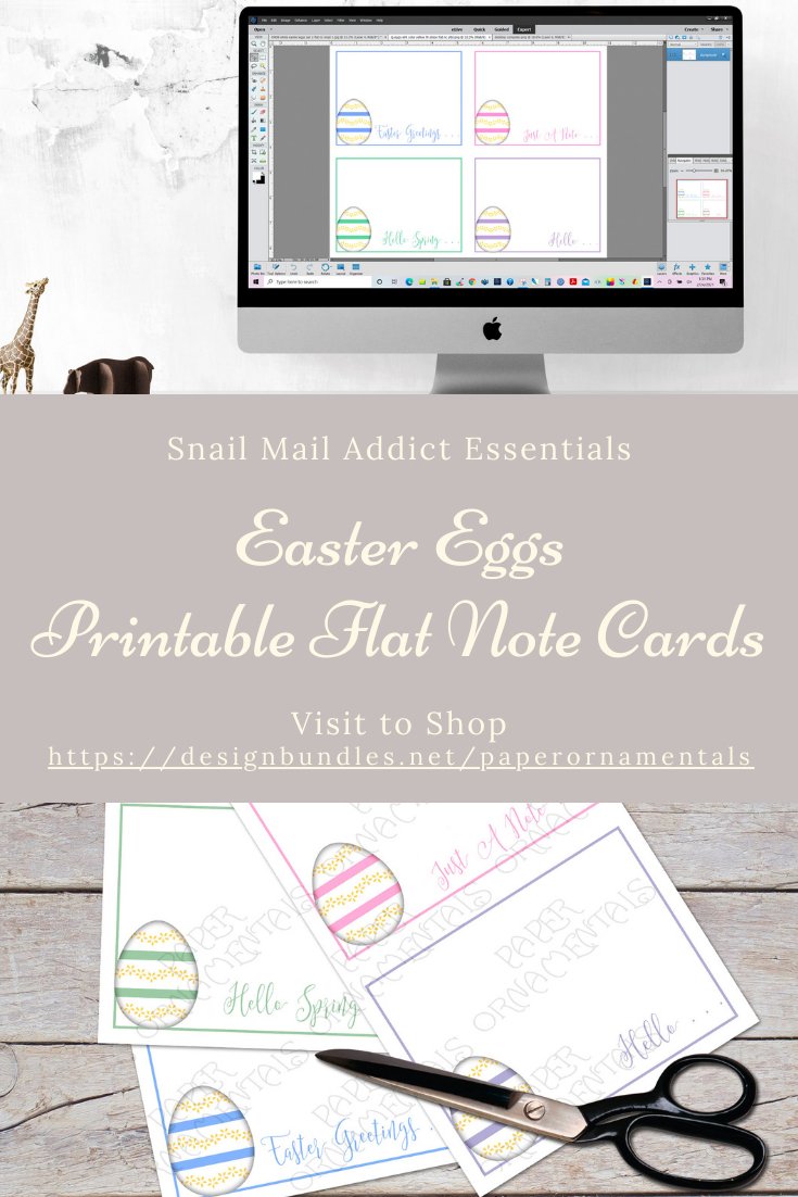 Note Cards, Easter Flat Note Cards, Easter Egg (1230510)