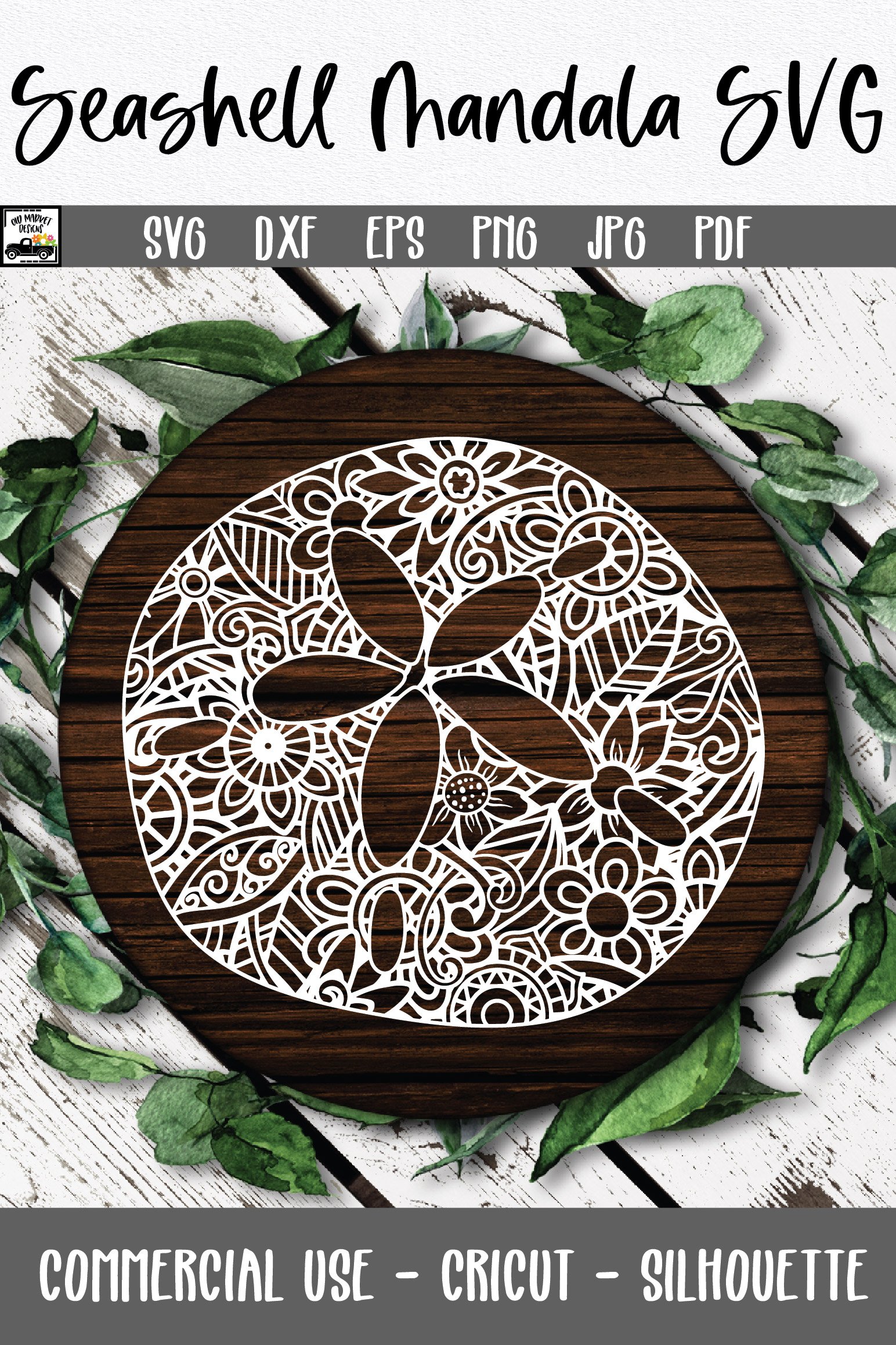 Seashell Mandala SVG File