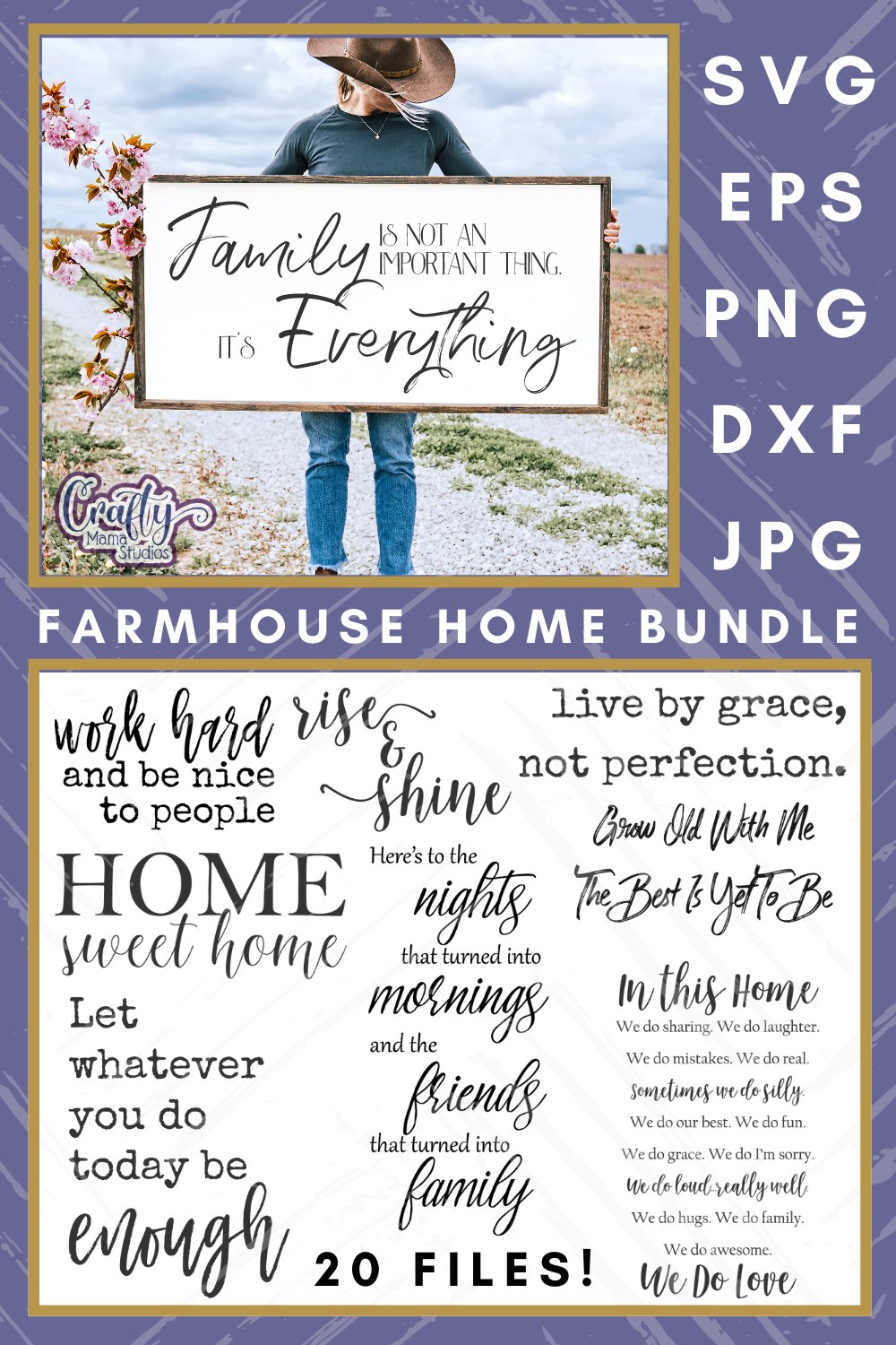 Farmhouse Home Sign Bundle #6 | Modern Traditional Decor Svg