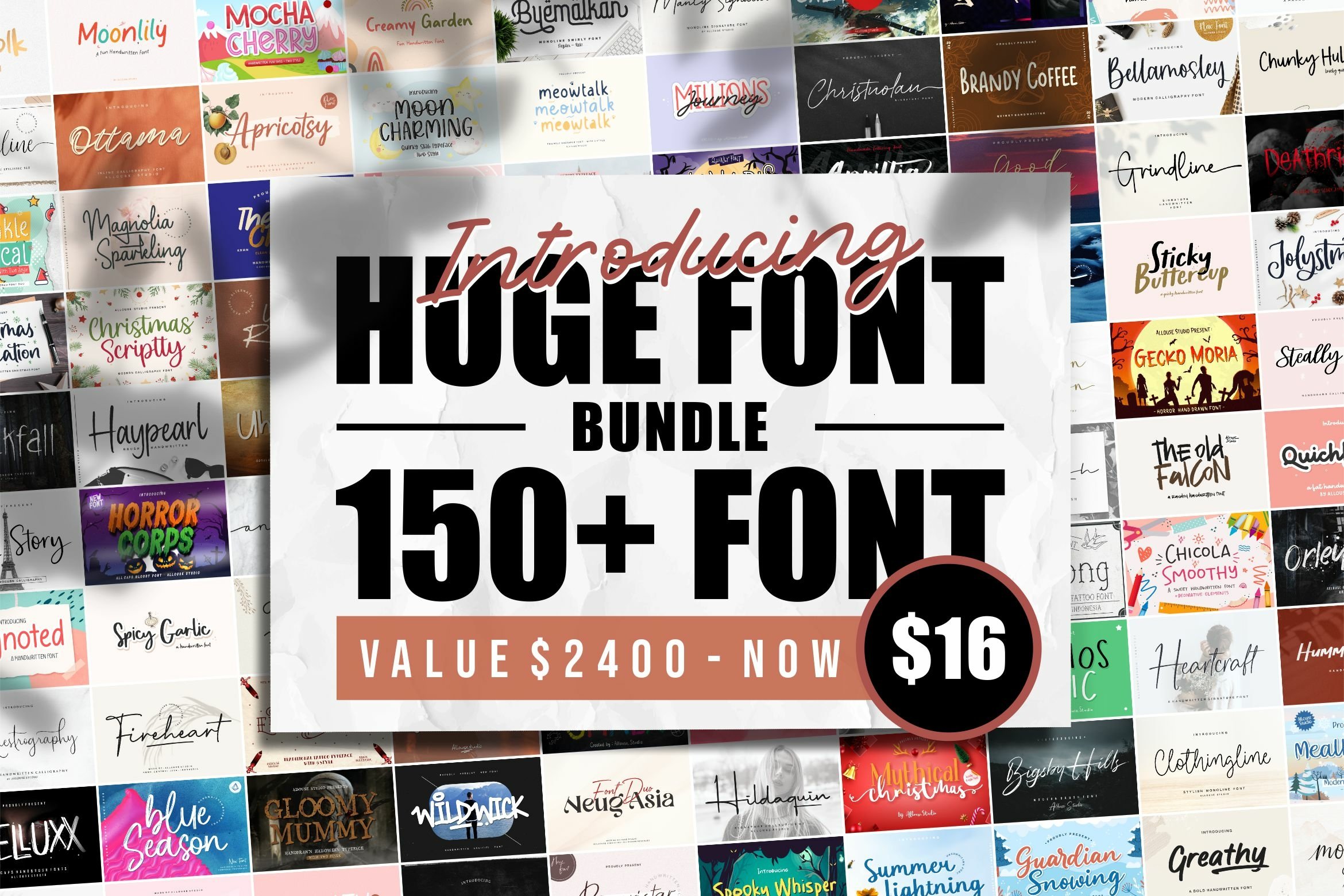 Huge Font Bundle 150 Plus Fonts 1658767