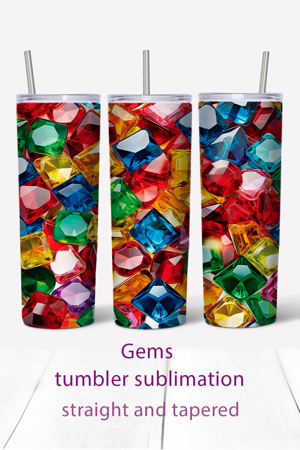 Diamond tumbler wrap design gems tumbler sublimation png