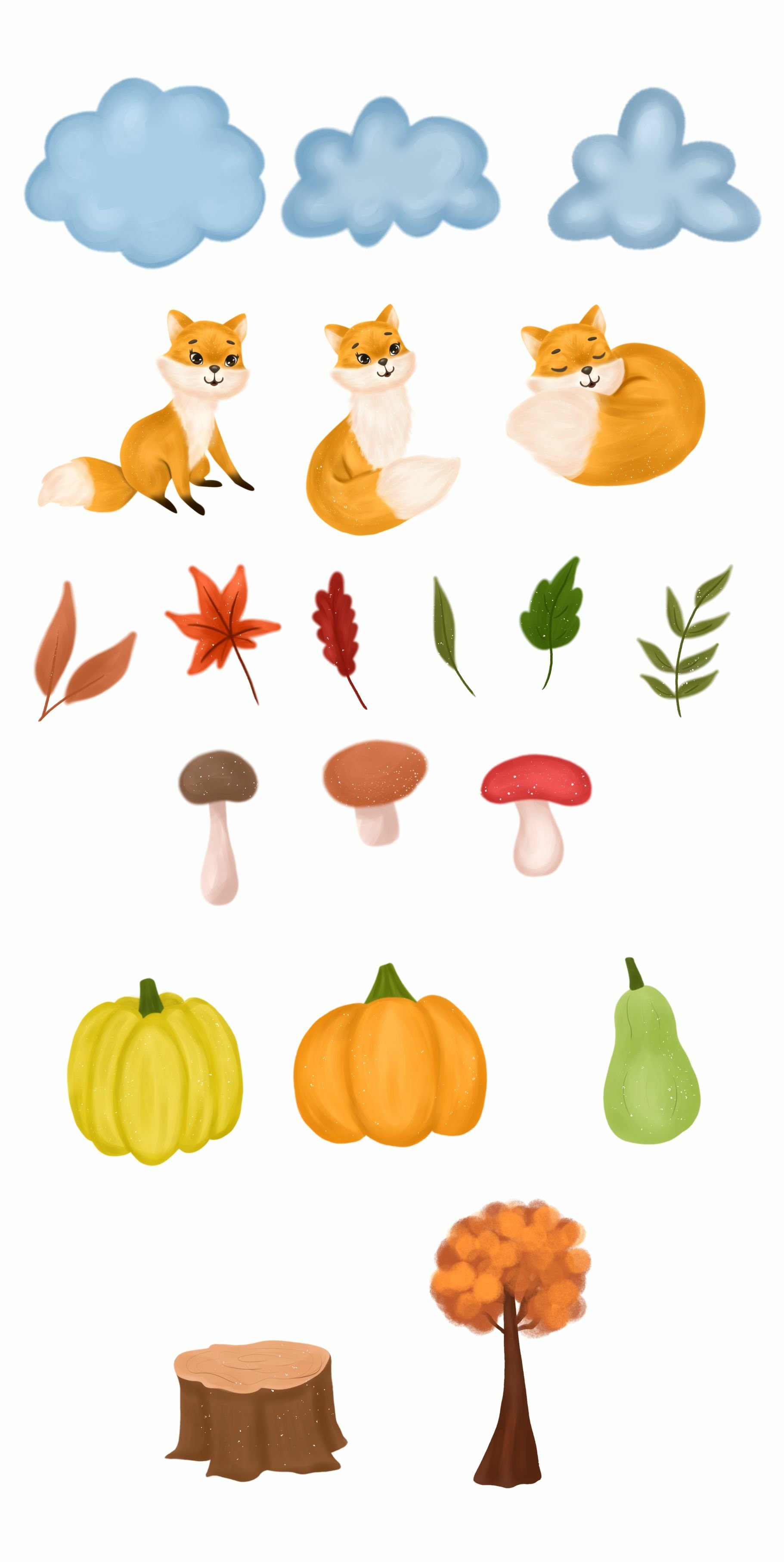 Autumn fox clipart (2679028)