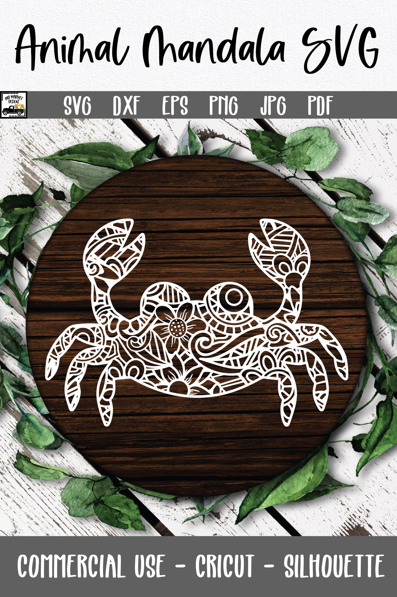 Crab Mandala SVG File