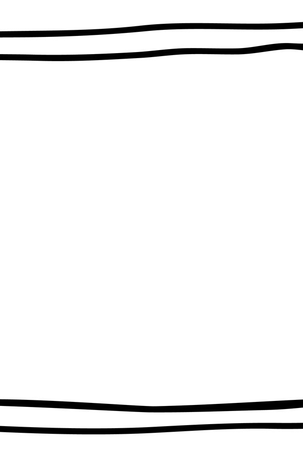 Cute decorative frame. Hand drawn rectangle border