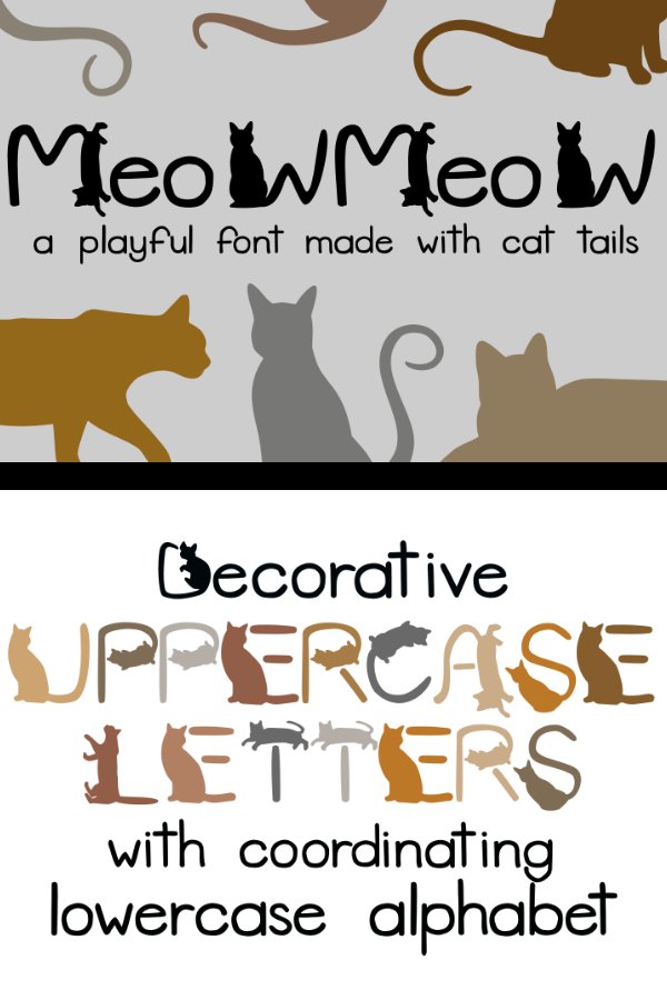 Cat Lover Font Meow Meow