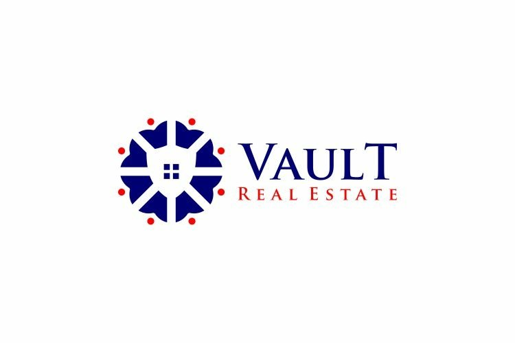Vault Real Estate Logo Design Vector