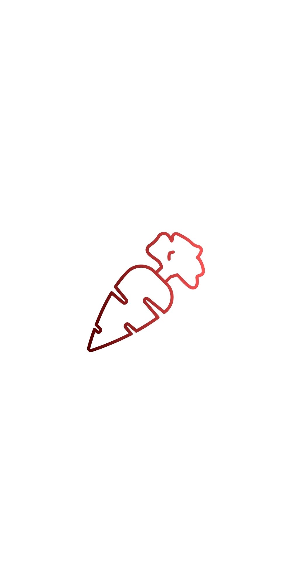 Carrot icon vector illustration with outline style