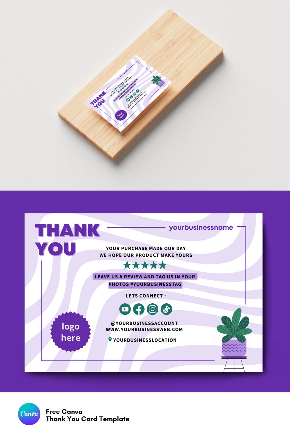 Thank You Card for Small Business | Canva Template